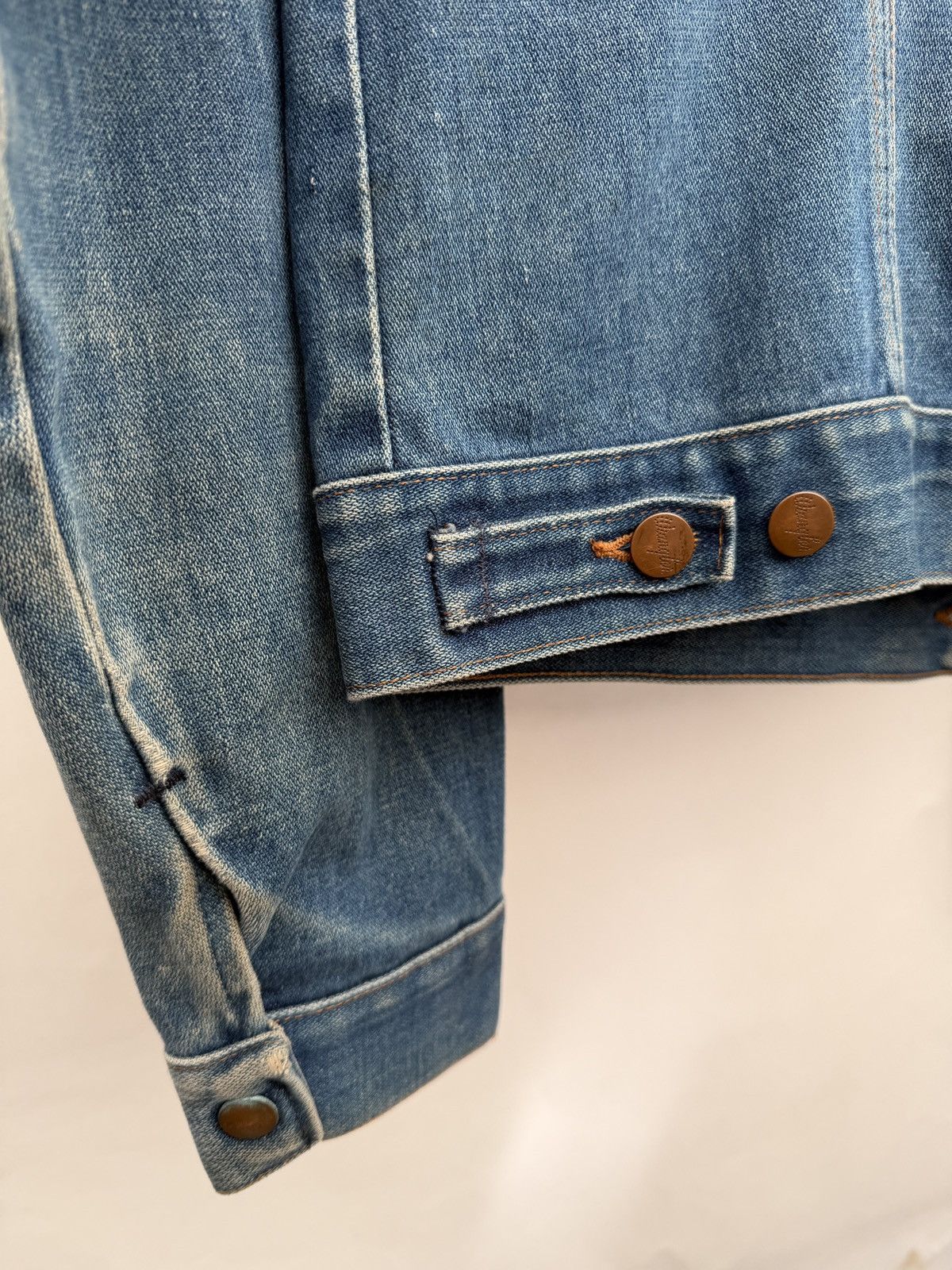 Wrangler Vintage 70s Wrangler trucker cowboy denim jacket Size US L / EU 52-54 / 3 - 10 Thumbnail