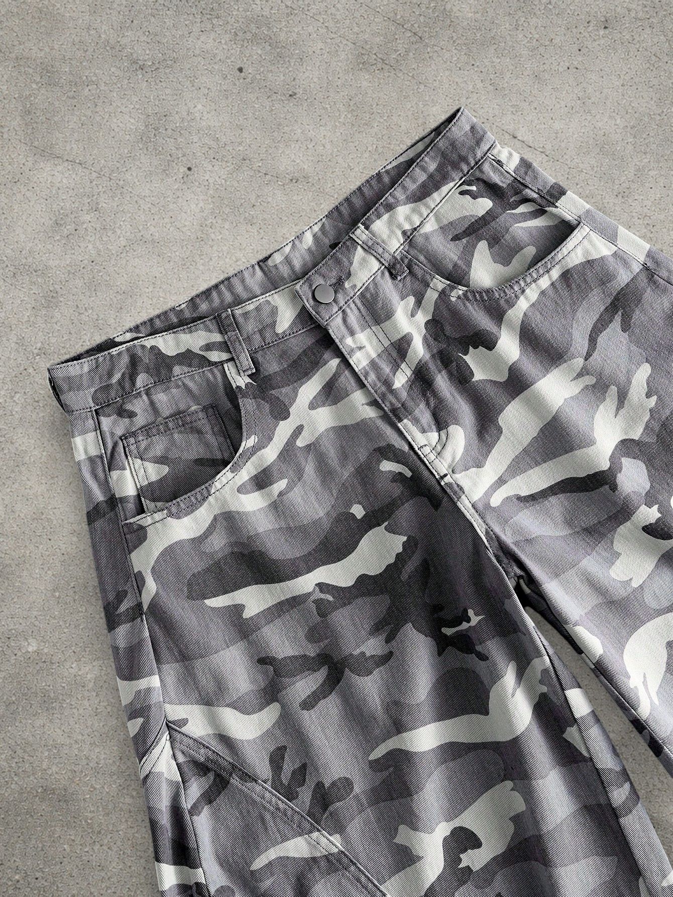 Japanese Brand Cargo camo gray pants Size US 34 / EU 50 - 3 Thumbnail