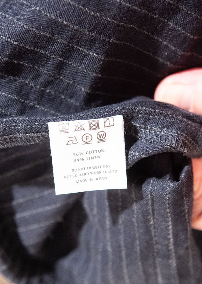 Ts(S) Tss Cotton Linen Herringbone Gray Fatigue Pants Size US 36 / EU 52 - 8 Thumbnail