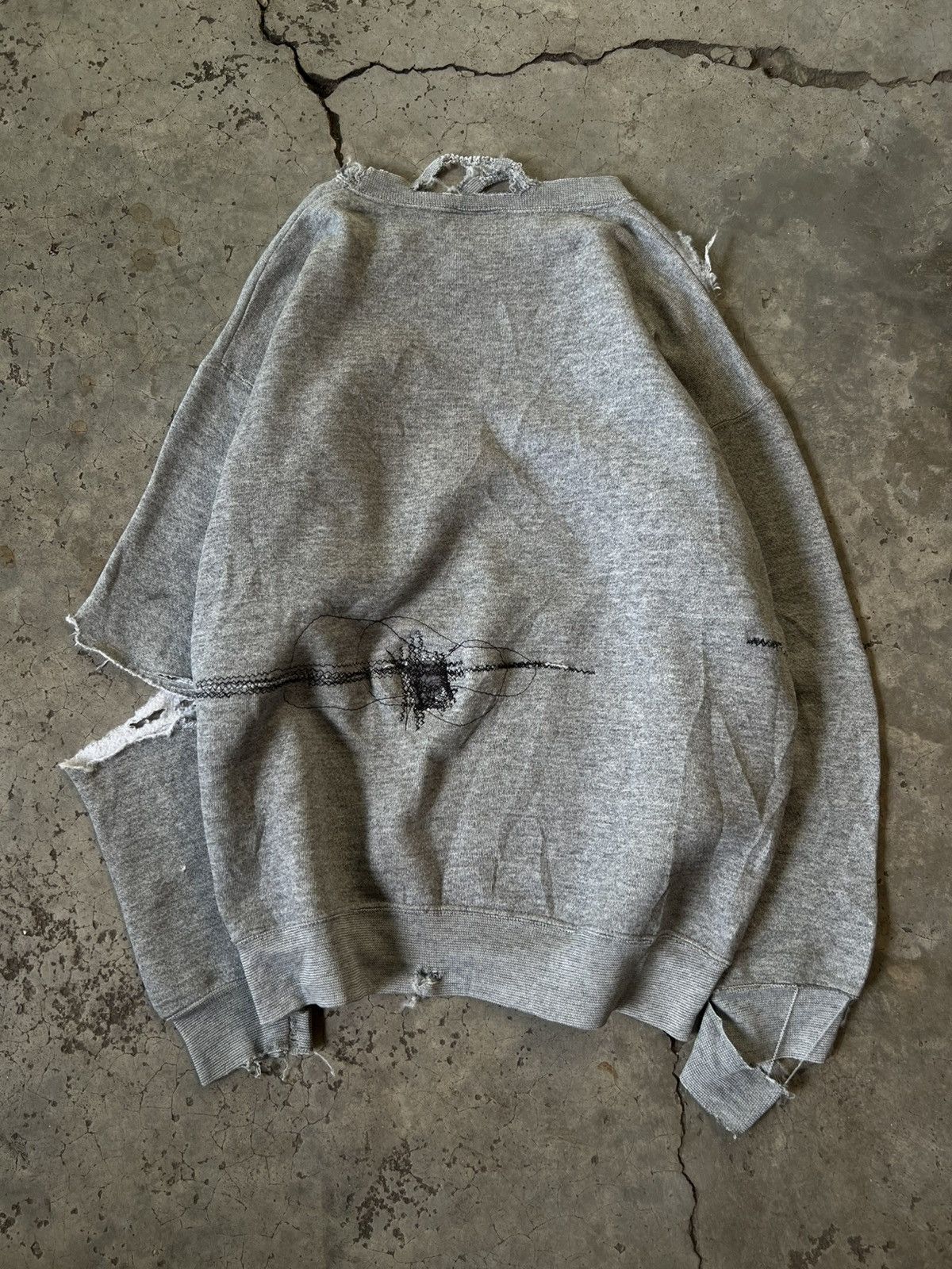 Russell Athletic Thrashed Vintage 90s NY Discus Long Sleeve Distressed ERD Size US M / EU 48-50 / 2 - 9 Thumbnail