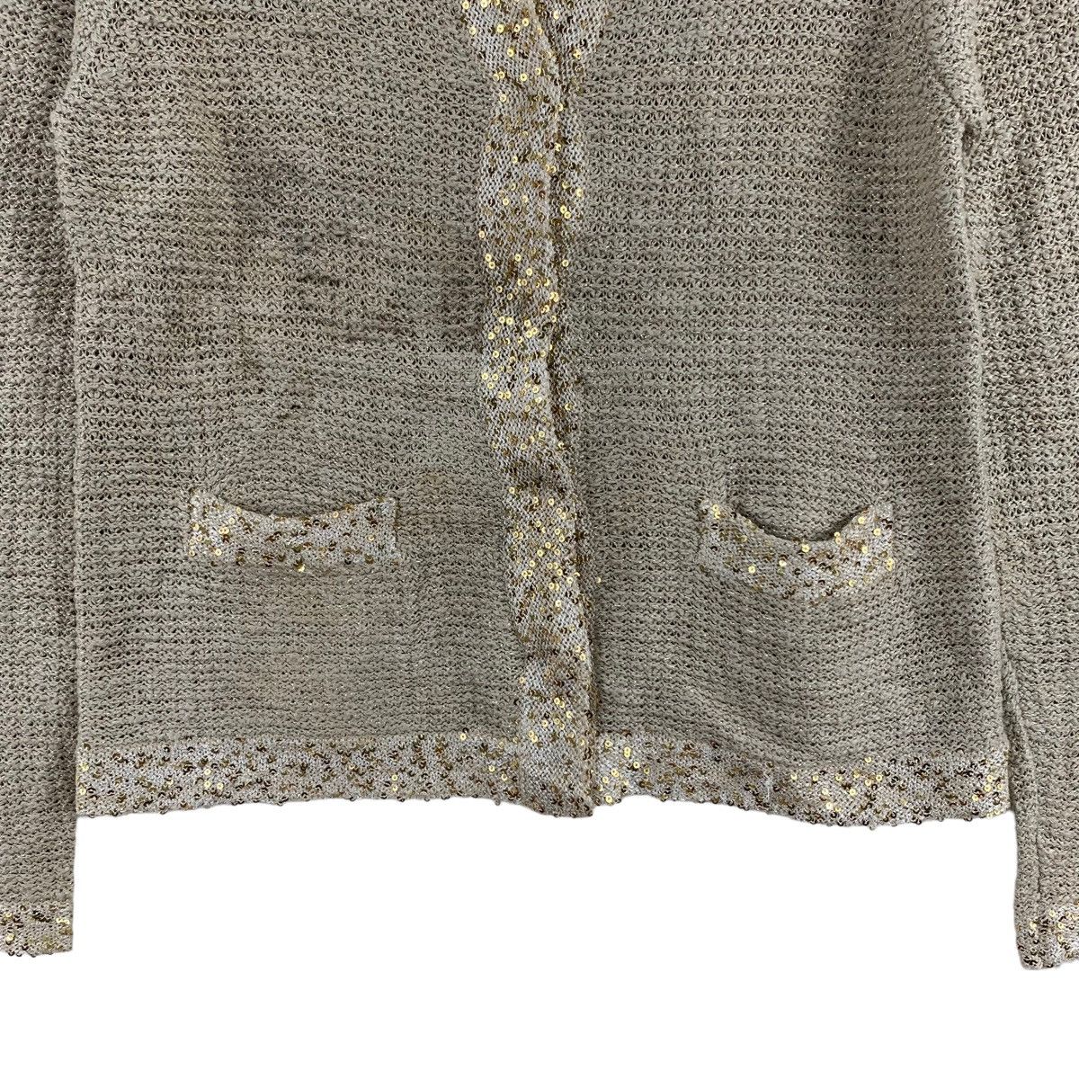 Other ELLE PLANETE Italian Designer Grey Knitwear Tweed Coat Size XS / US 0-2 / IT 36-38 - 3 Thumbnail
