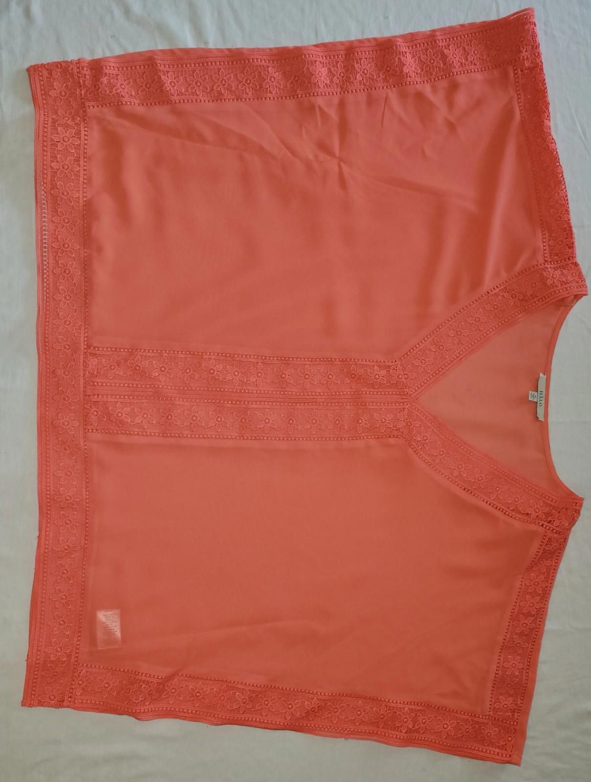 Halo Halo women's XL salmon tunic blouse Size XL / US 12-14 / IT 48-50 - 1 Thumbnail