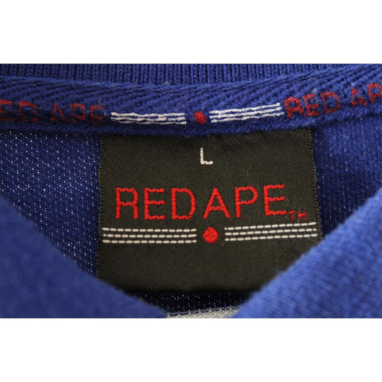 Vintage Vintage Y2K 2000's Red Ape Blue Yellow Striped Polo Size US L / EU 52-54 / 3 - 3 Thumbnail