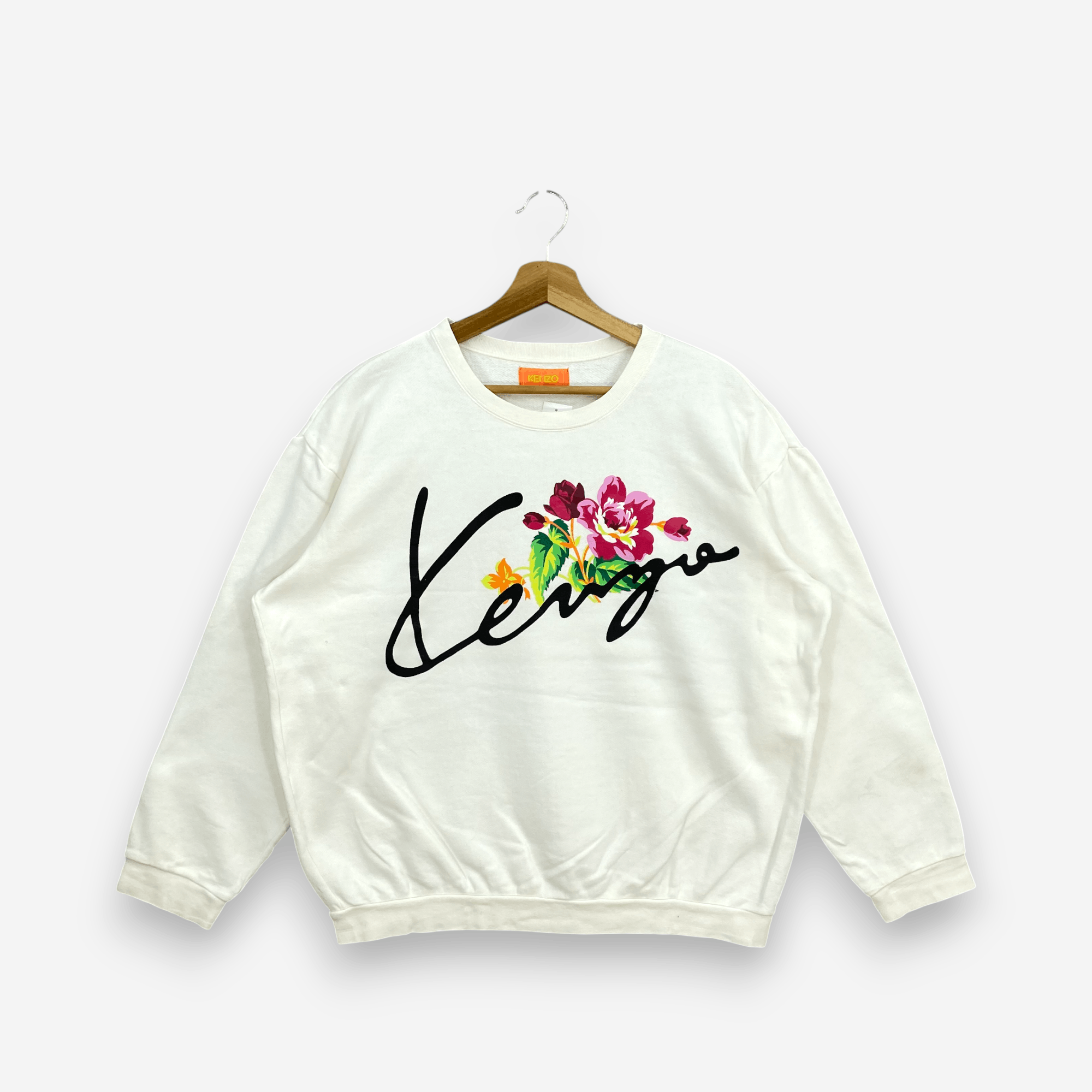 Kenzo Vintage Y2K Kenzo Pullover Sweatshirt Floral Crewneck Jumper Size US M / EU 48-50 / 2 - 1 Thumbnail
