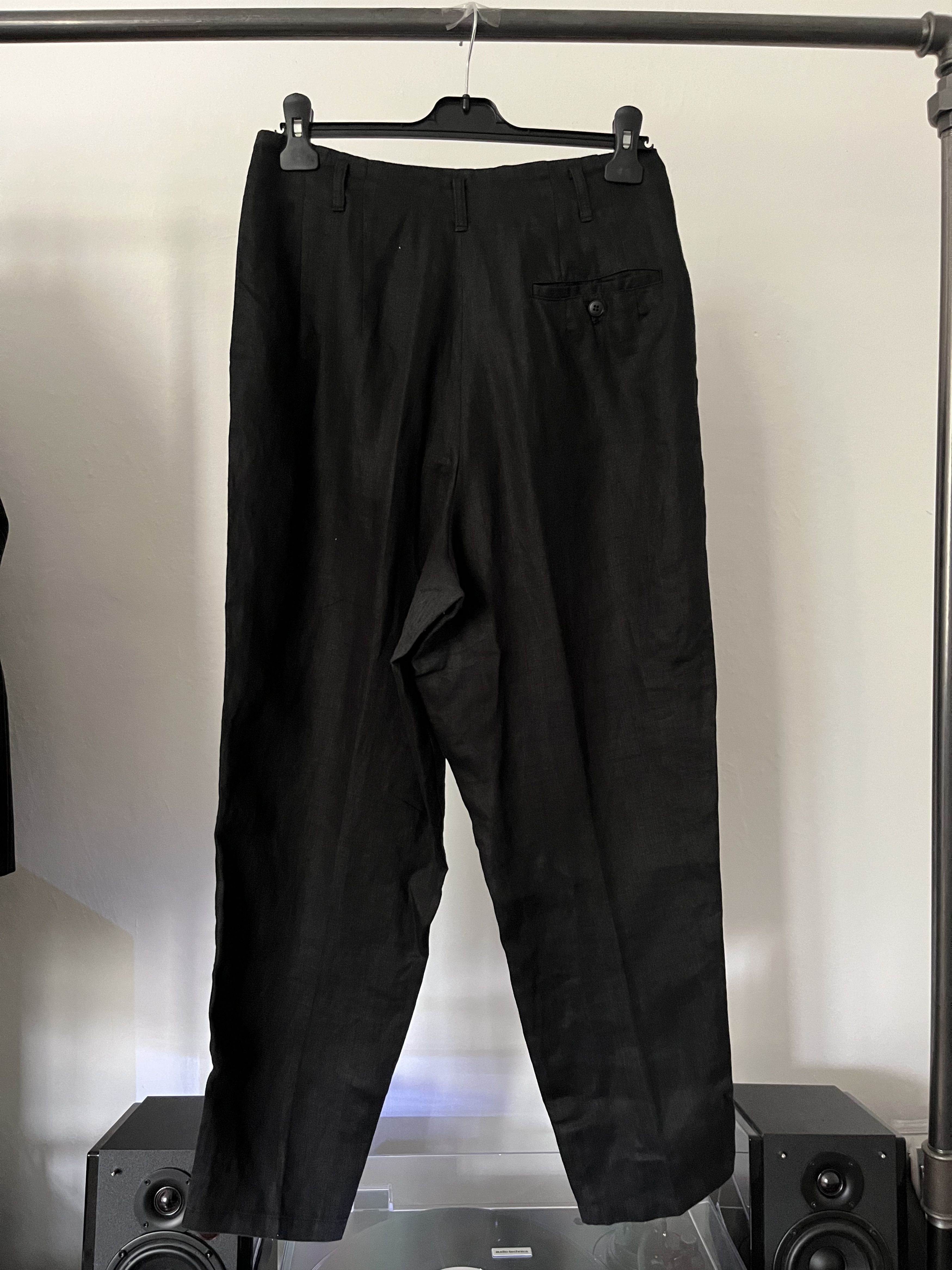 Yohji Yamamoto Y's Linen Dropcrotch Trousers Size US 30 / EU 46 - 2 Thumbnail