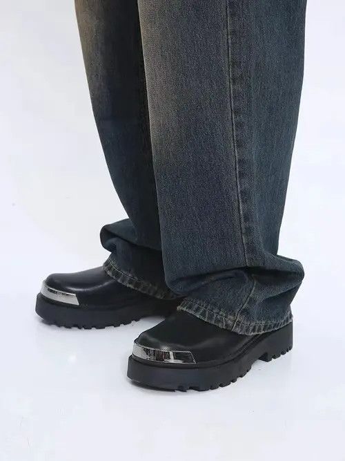 Jean Retro style loose straight mid-rise jeans Size US 32 / EU 48 - 4 Thumbnail