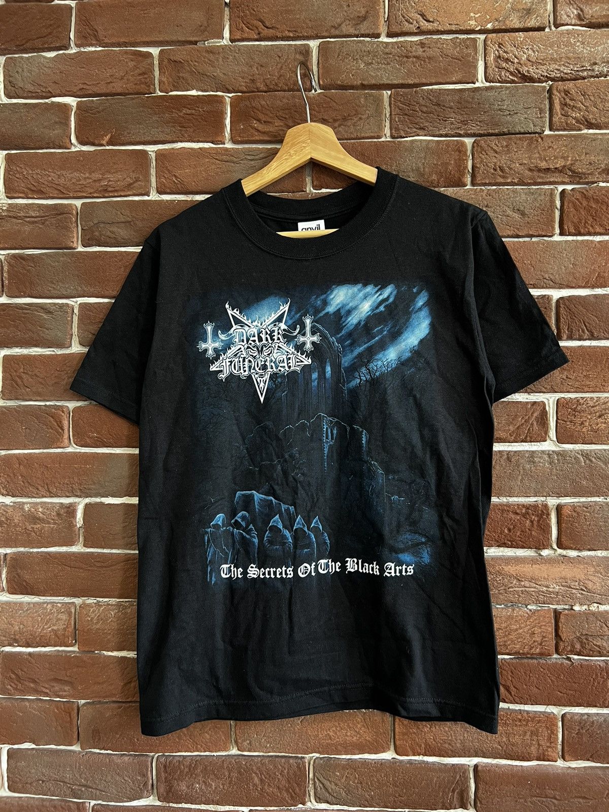 Band Tees DARK FUNERAL 1998 Secrets Black Art Vintage Metal T-Shirt Size US S / EU 44-46 / 1 - 1 Thumbnail
