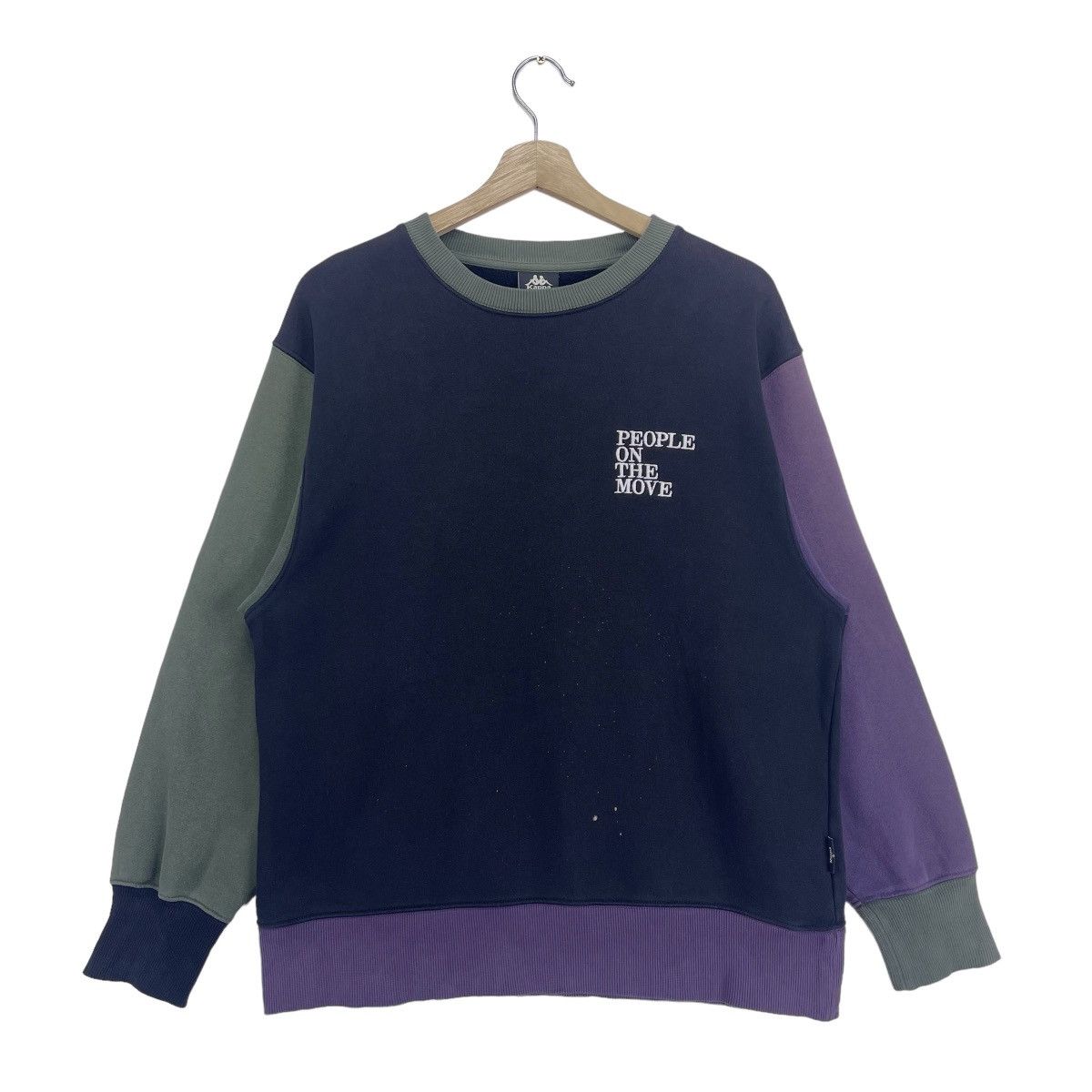 Kappa × Vintage Vintage Kappa Colourblock Sweatshirt Size US M / EU 48-50 / 2 - 2 Thumbnail
