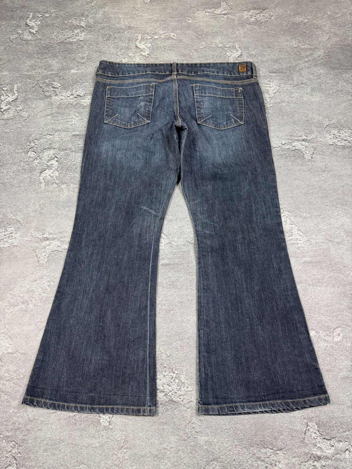 If Six Was Nine Y2K 2000s True2U Retro Flared Bootcut Washed Jeans Size 34 Size US 34 / EU 50 - 7 Thumbnail