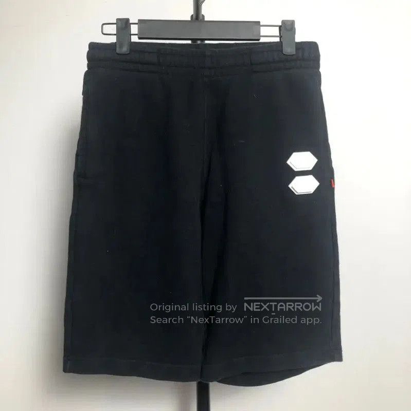 Off-White Off-White Black Cotton Men's Summer Shorts . Size US 27 - 1 Thumbnail