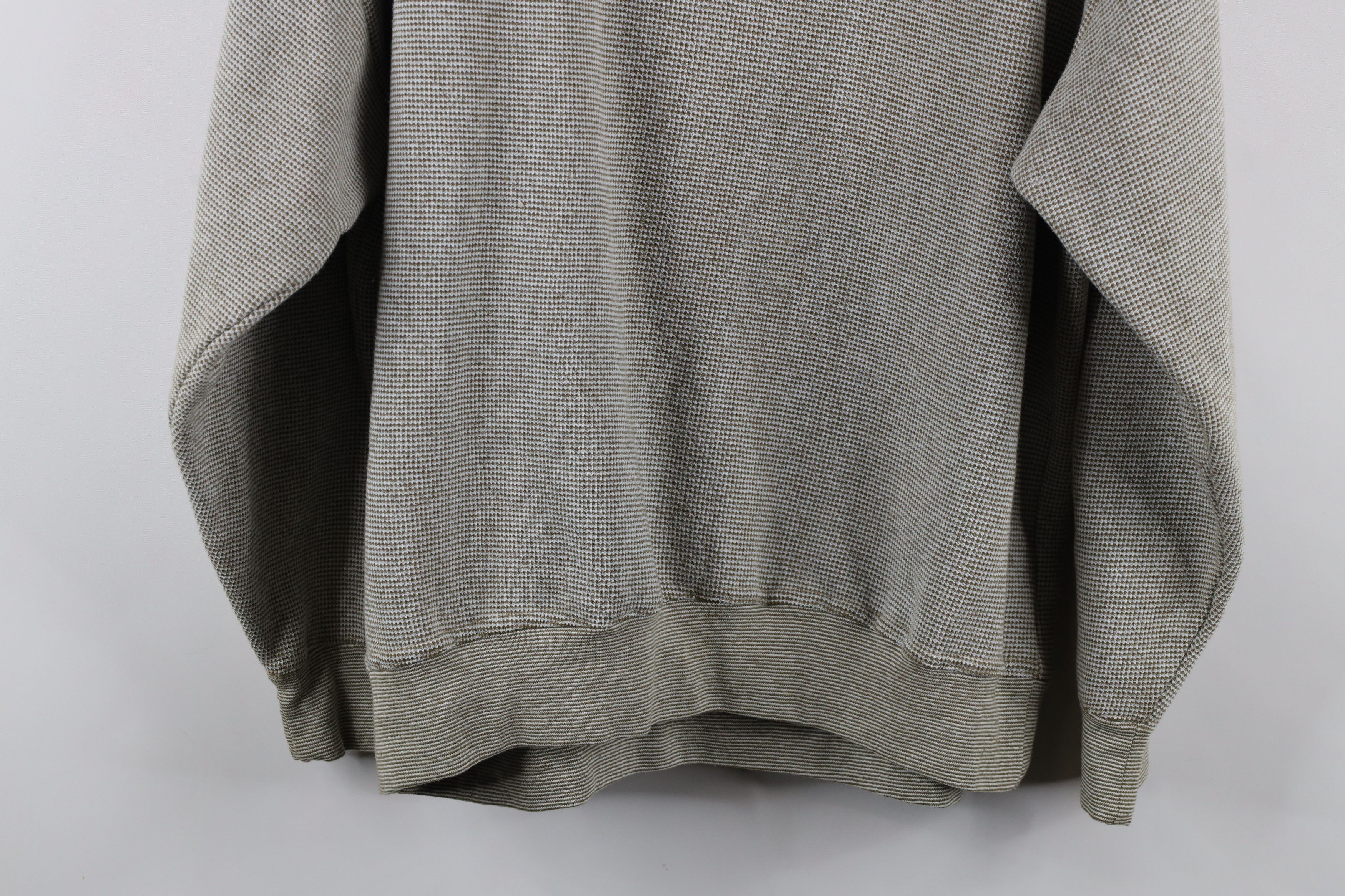 Vintage Vintage 90s Streetwear Thermal Knit Crewneck Sweatshirt Size US XL / EU 56 / 4 - 9 Thumbnail