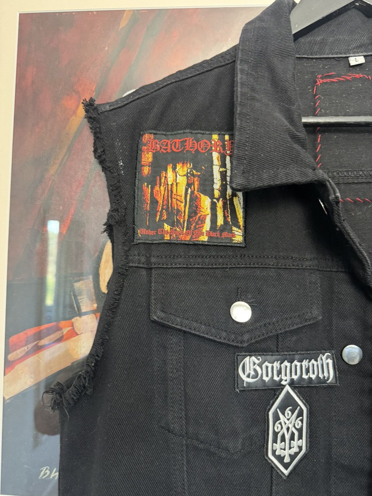 Band Tees Rare Metal Band Patches Denim Vest Og License 90s Vintage Size US L / EU 52-54 / 3 - 4 Thumbnail