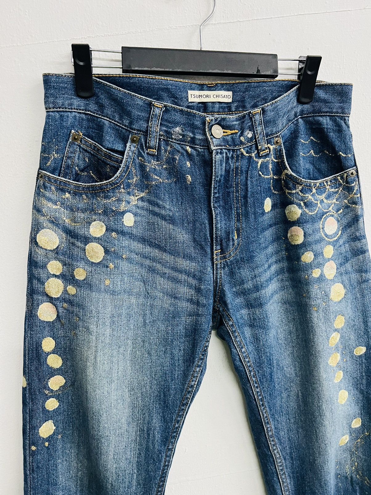 Issey Miyake × Japanese Brand × Tsumori Chisato TSUMORI CHISATO PAINTED ART DENIM Size US 32 / EU 48 - 6 Thumbnail