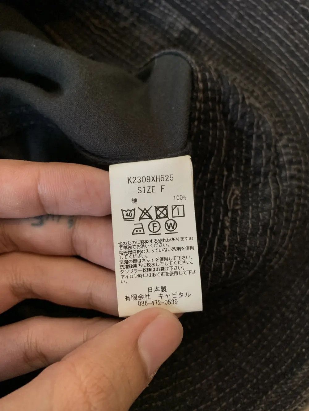 Kapital Kapital Boro Distressed Bucket Hat Size ONE SIZE - 9 Thumbnail