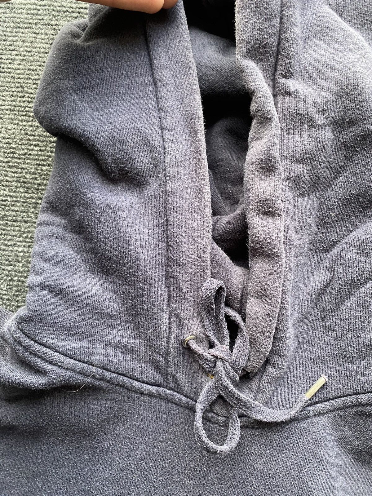Diesel 🔥Opium Punk Diesel faded washed blue gothic hoodie head logo Size US S / EU 44-46 / 1 - 18 Thumbnail