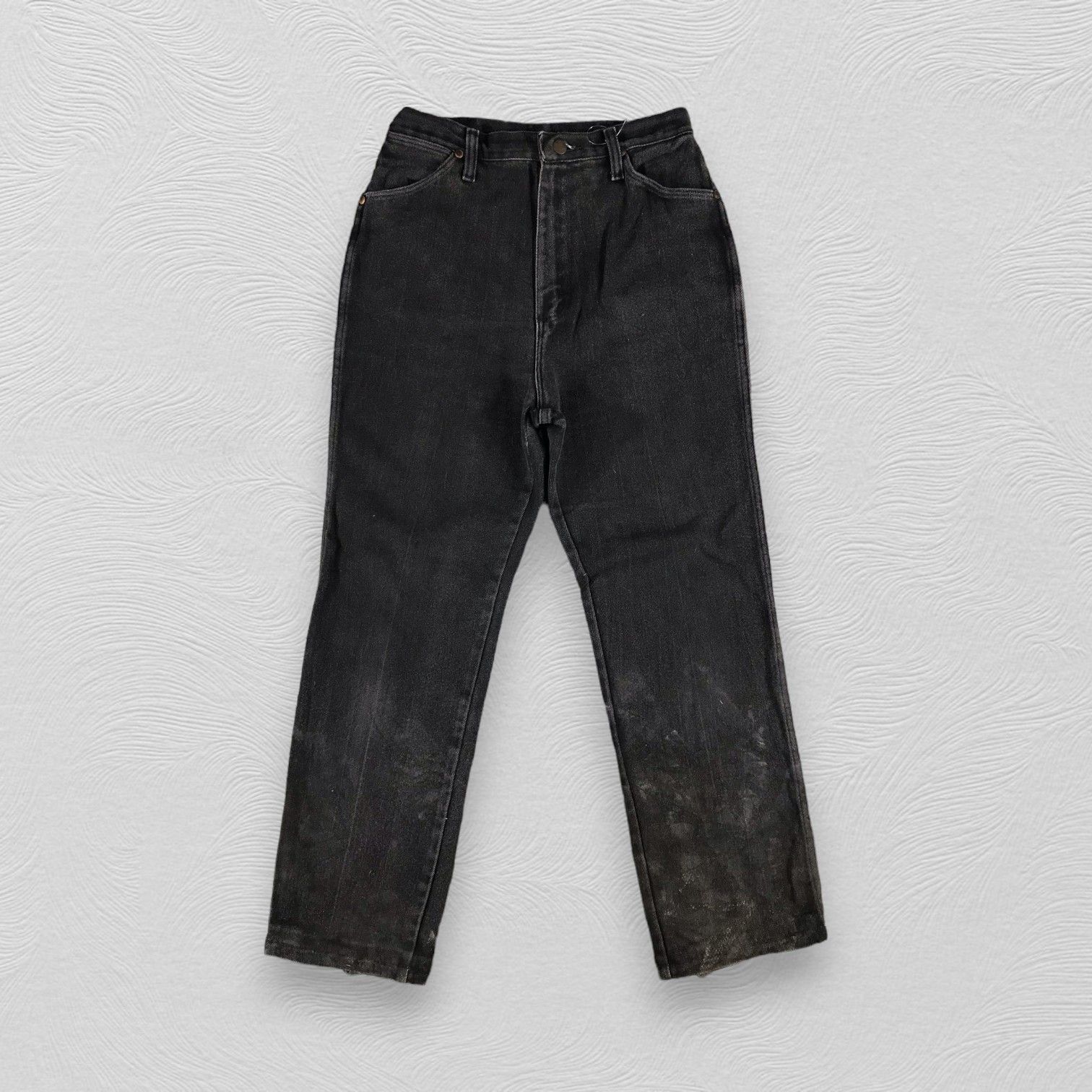 Vintage Vintage 80s Wrangler Jeans Faded Black Denim KJ1084 Size US 28 / EU 44 - 1 Thumbnail