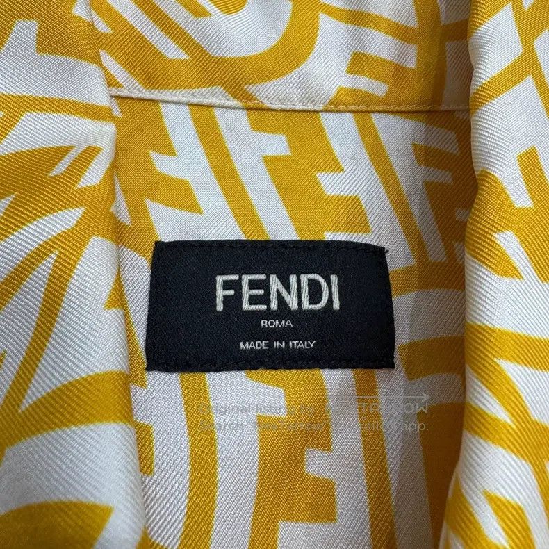 Fendi Fendi size 41 Double F full print mulberry silk short-sleev Size US XS / EU 42 / 0 - 3 Thumbnail