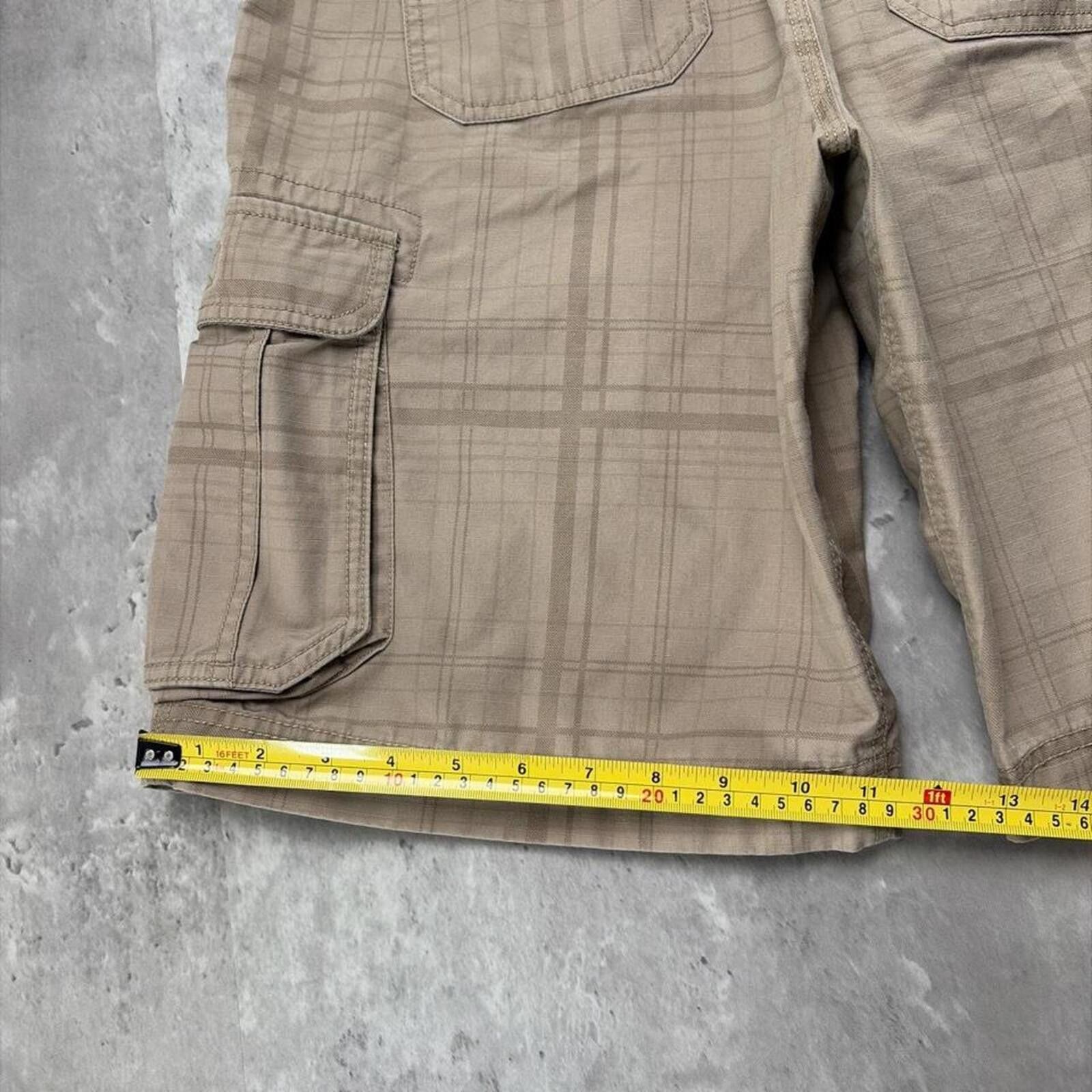 The North Face Vintage Beige The North Face Grunge Baggy Plaid Cargo Shorts Size US 36 / EU 52 - 7 Thumbnail