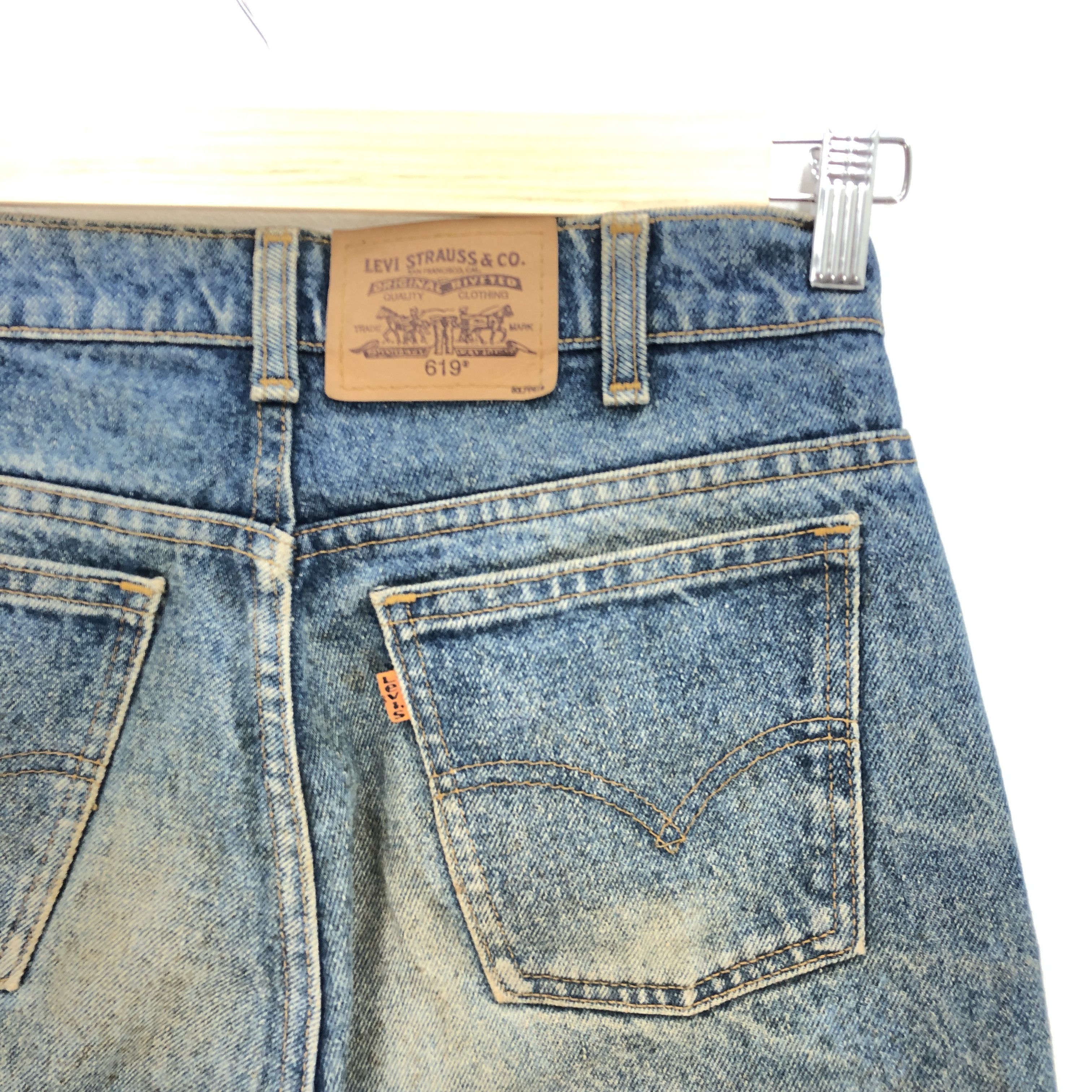 Levi's Vintage Levis Dirty Wash Jeans Levi's 619 Stonewash Denim Size 28" / US 6 / IT 42 - 5 Thumbnail