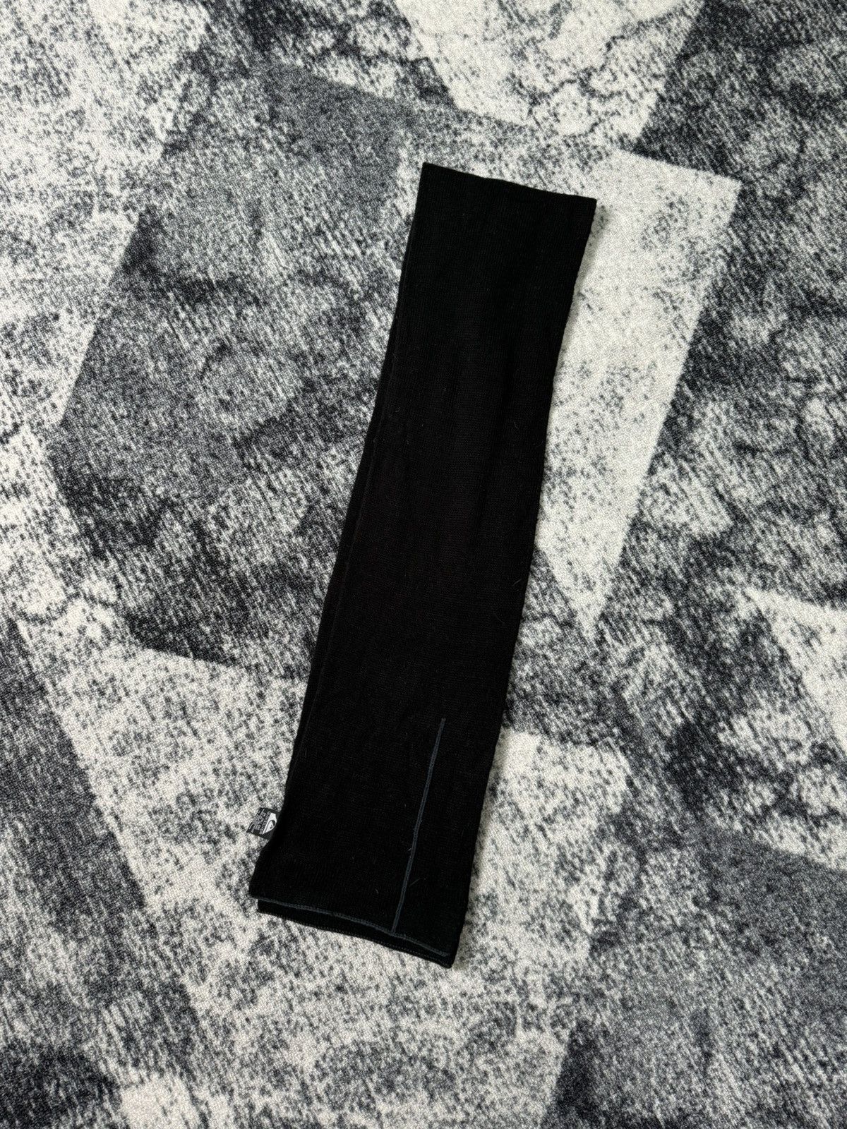Quiksilver × Vintage Vintage Quiksilver Scarf Black Classic Y2K STULE 90s Surf Size ONE SIZE - 6 Thumbnail