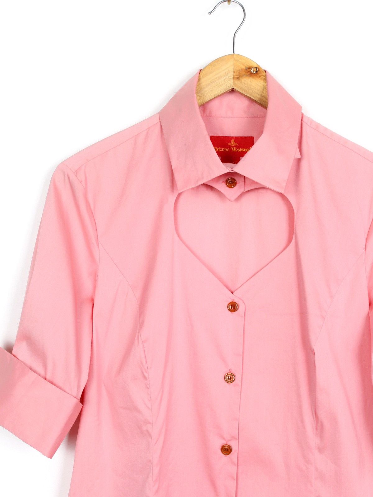 Vivienne Westwood Vivienne Westwood 2016 Red Label Heart Collar Pink Shirt Size M / US 6-8 / IT 42-44 - 3 Thumbnail