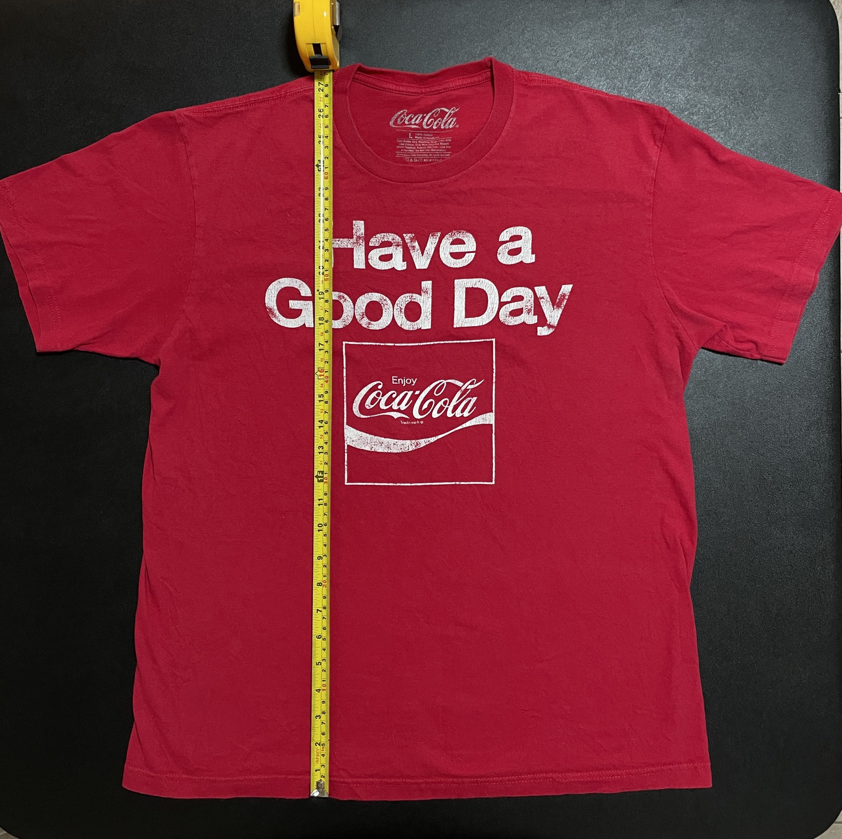 Coca Cola Vintage Coca Cola Have A Good Day Large Red Shirt Size US L / EU 52-54 / 3 - 5 Thumbnail