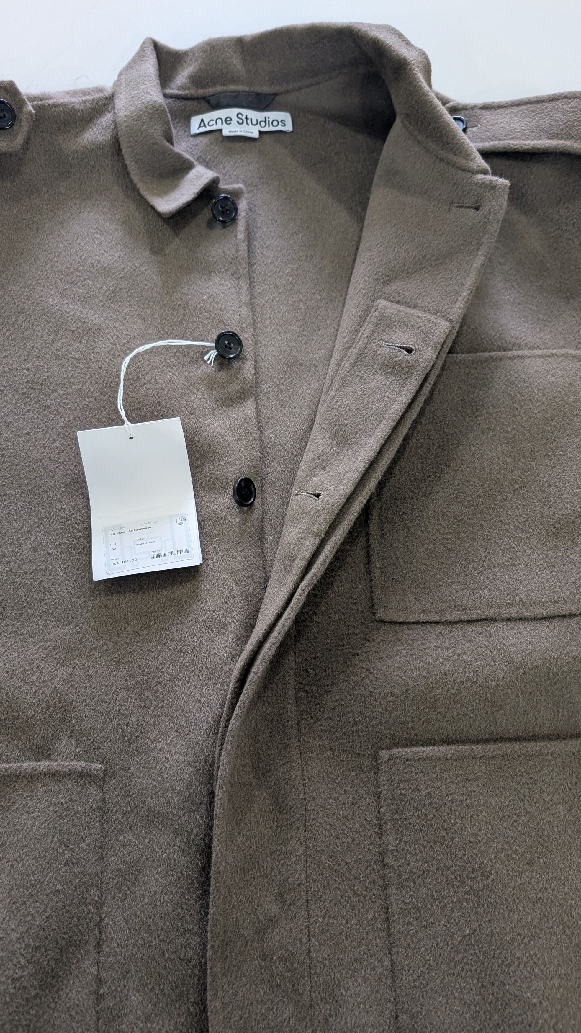 Acne Studios Acne Studios Darko Double-Faced Wool Flannel Jacket 50 L Size US L / EU 52-54 / 3 - 11 Thumbnail