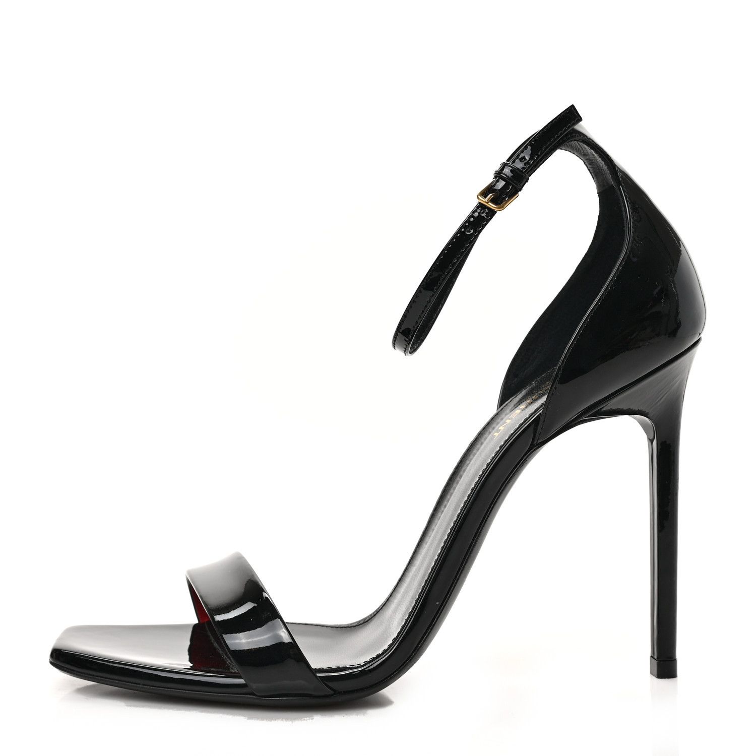 o1b1hav110724 Amber Sandals Patent Leather. 3.3 in Black