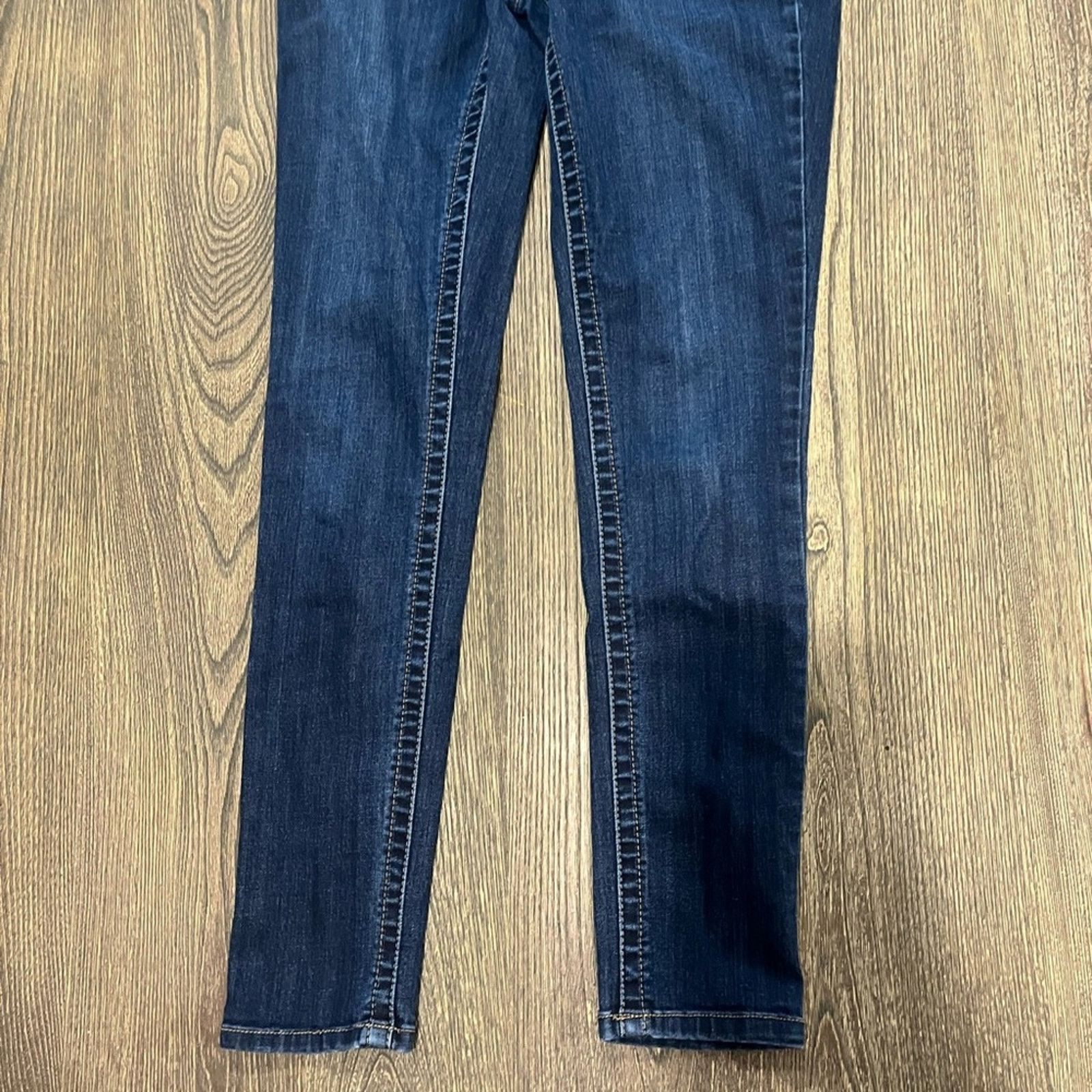Seven 7 Seven7 High-Rise Tummyless Skinny Jeans Denim Blue Size 6 Size 28" / US 6 / IT 42 - 3 Thumbnail