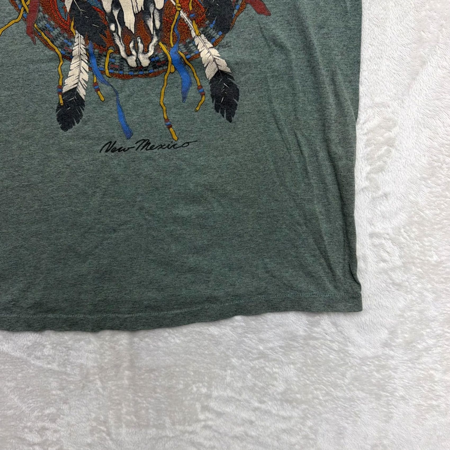 Vintage Signal Sports Skull Shirt Mens M Green Western Graphic Tee Size US M / EU 48-50 / 2 - 4 Thumbnail