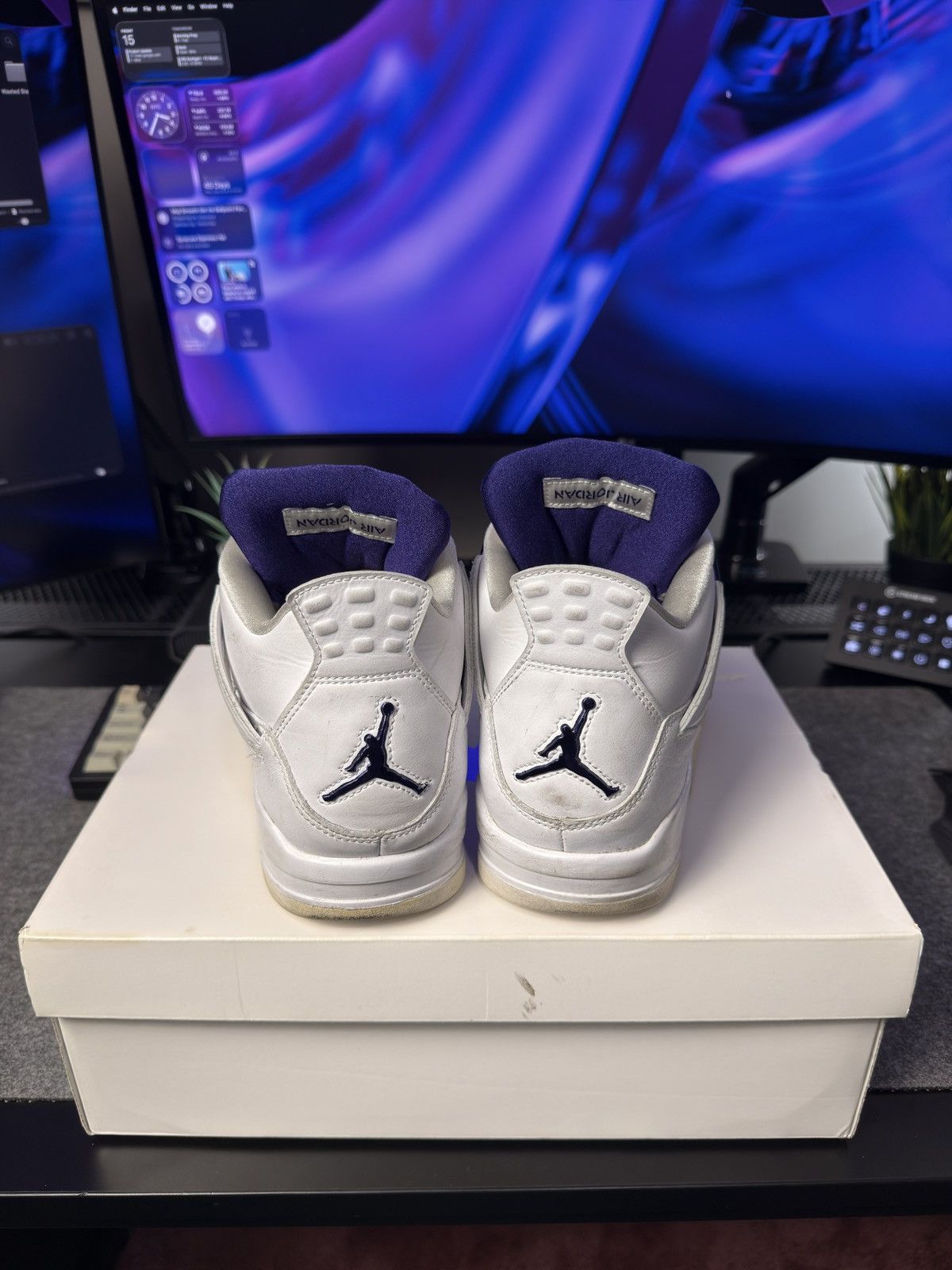 Jordan Brand Jordan 4 Metallic Purple Size US 11 / EU 44 - 4 Thumbnail