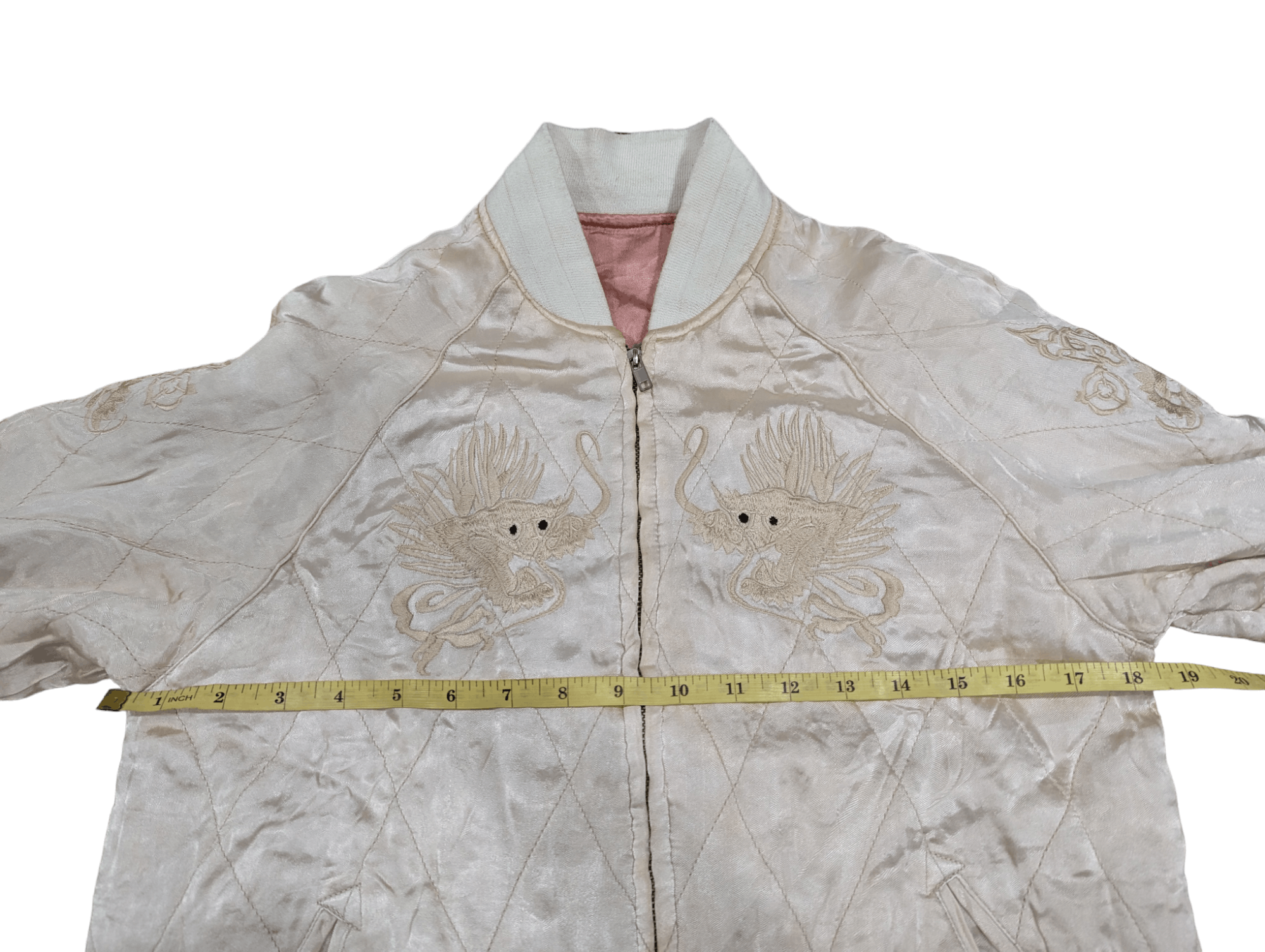 Japanese Brand SUKAJAN JACKET EMBROIDERY DRAGON TIGER REVERSIBLE Size US S / EU 44-46 / 1 - 9 Thumbnail