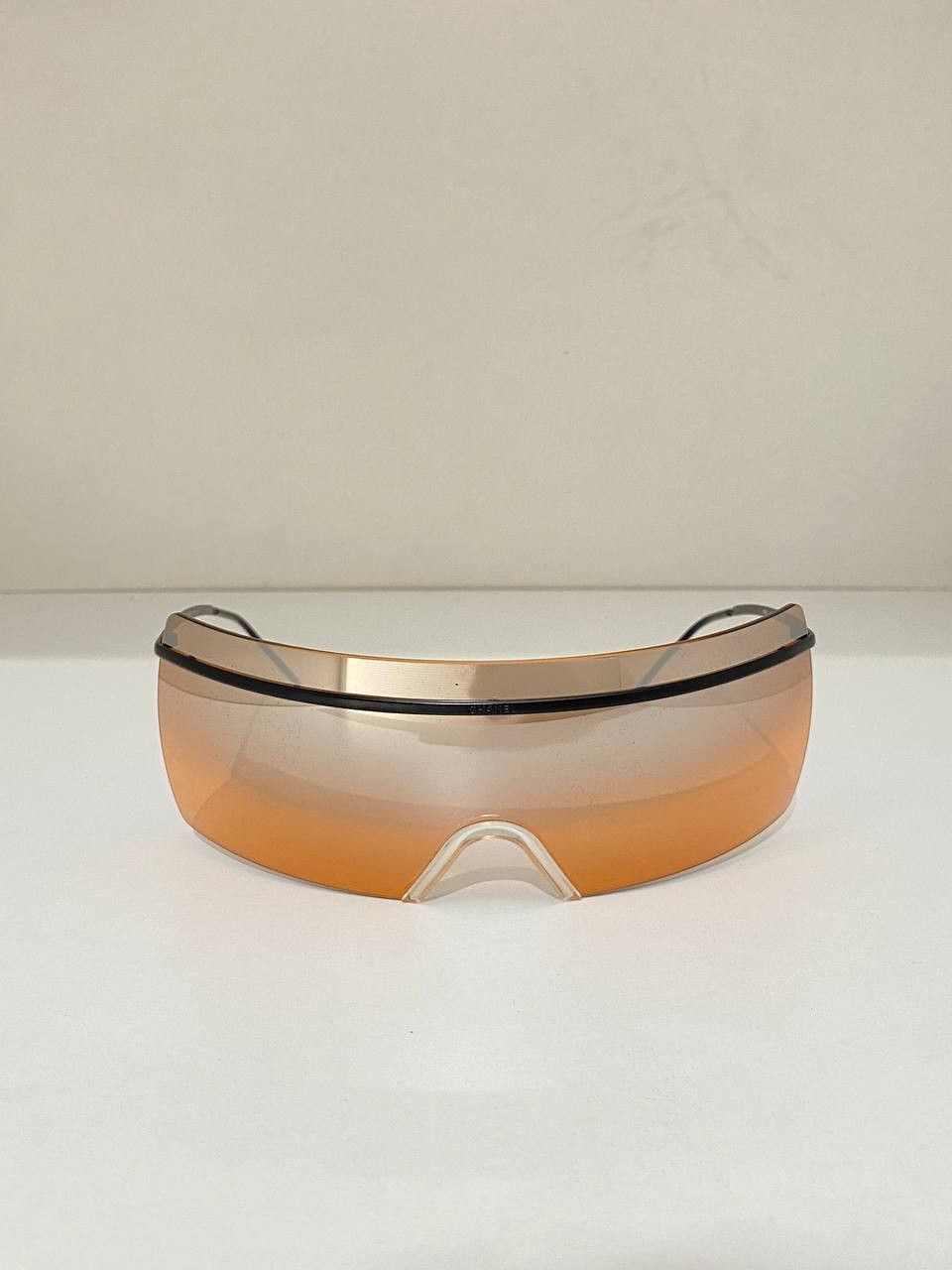 Chanel Chanel Logo Shield Wrap Visor Mask Mirrored Sunglasses 4045 Size ONE SIZE - 3 Thumbnail
