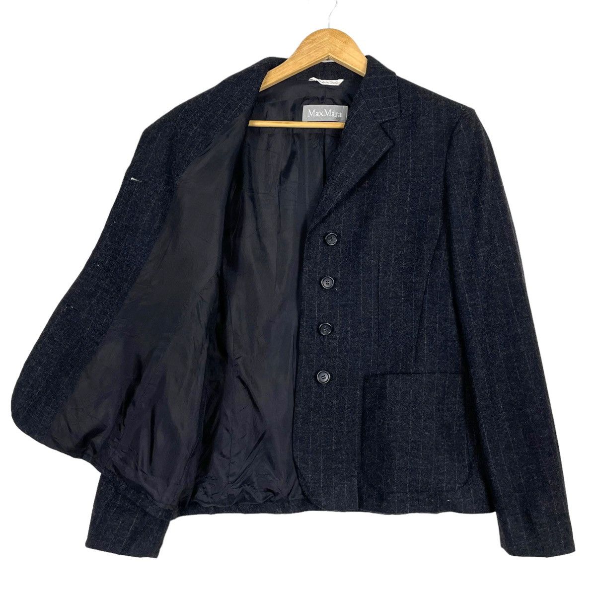 Designer × Max Mara 💥MAX MARA LINEN BUTTON JACKET Size M / US 6-8 / IT 42-44 - 7 Thumbnail