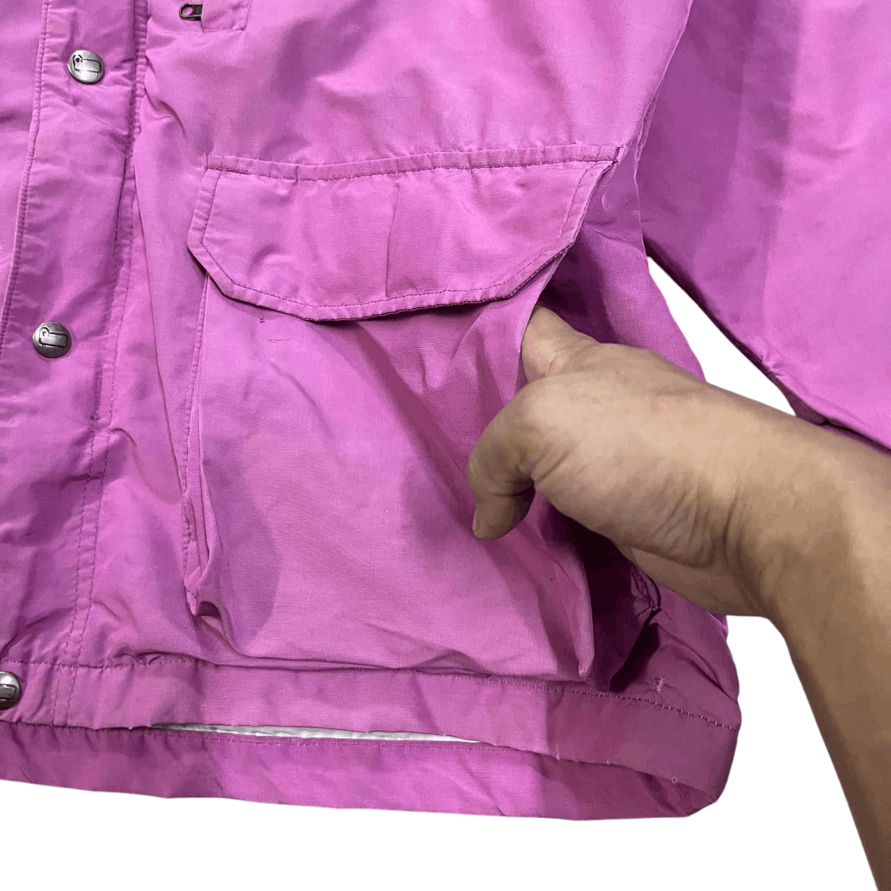 Woolrich Woolen Mills Vintage 80's Woolrich Pink Jacket Size L / US 10 / IT 46 - 6 Thumbnail