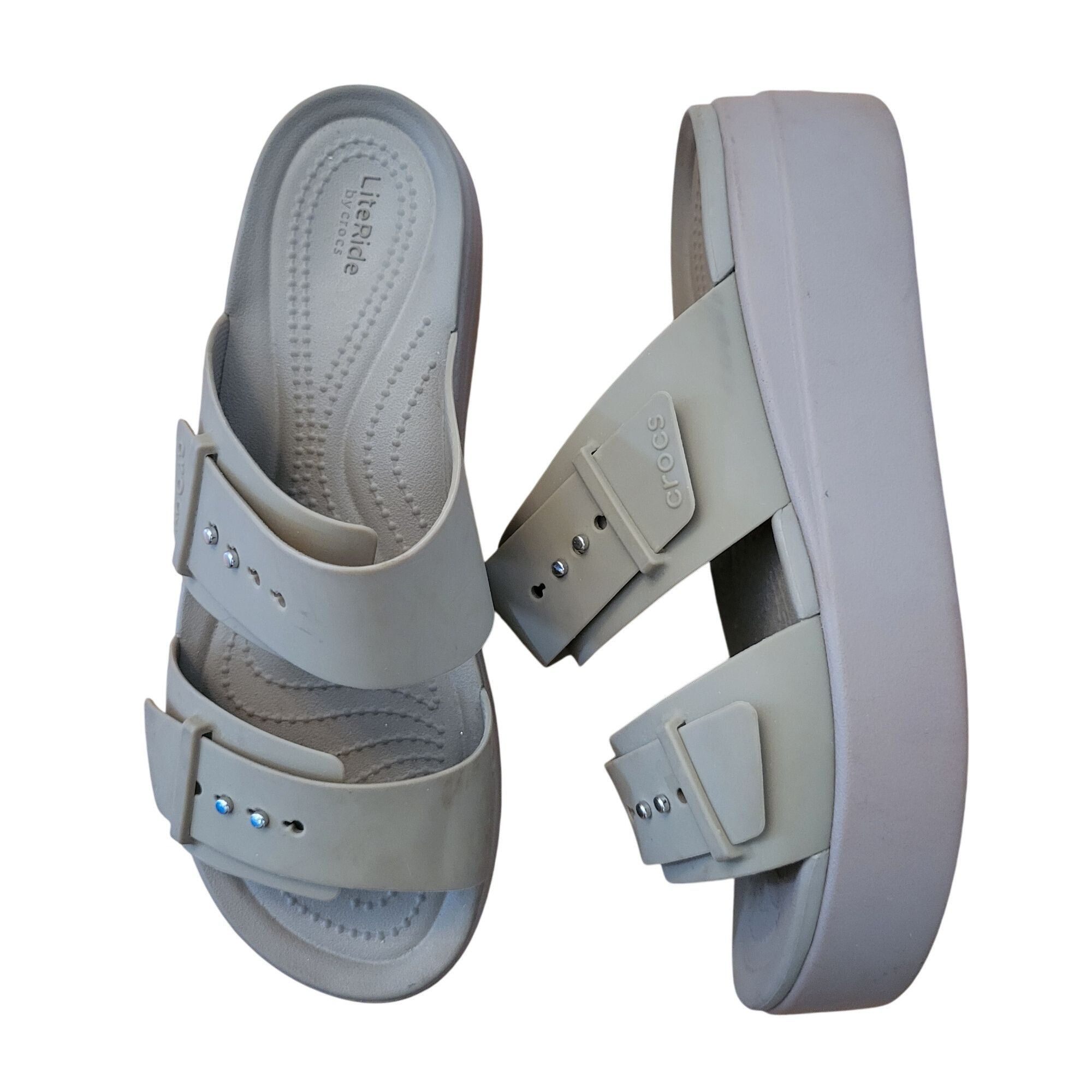 Crocs Crocs 9 Literide 360 Platform Wedge Sandals BROOKLYN Open To Size US 9 / IT 39 - 1 Thumbnail