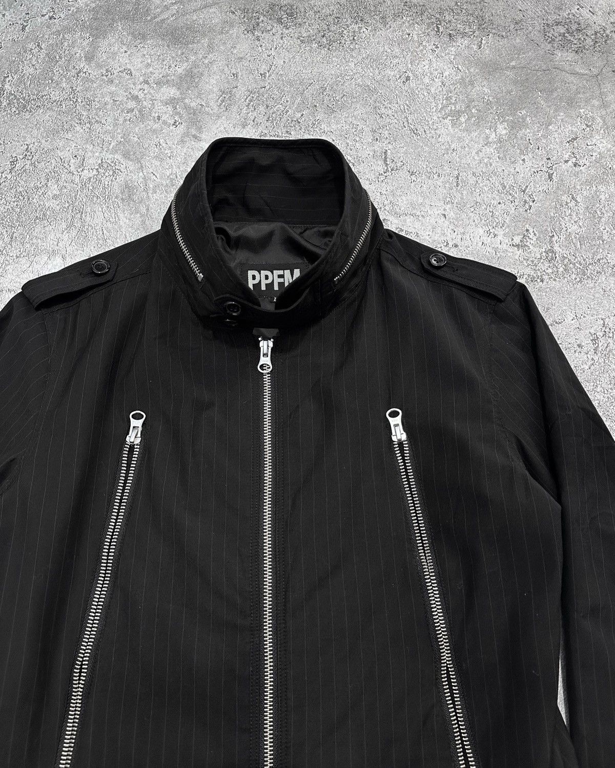 Hysteric Glamour PPFM Shadow Stripe Biker Jacket Hysteric Tornadomart Lgb Size US M / EU 48-50 / 2 - 2 Thumbnail