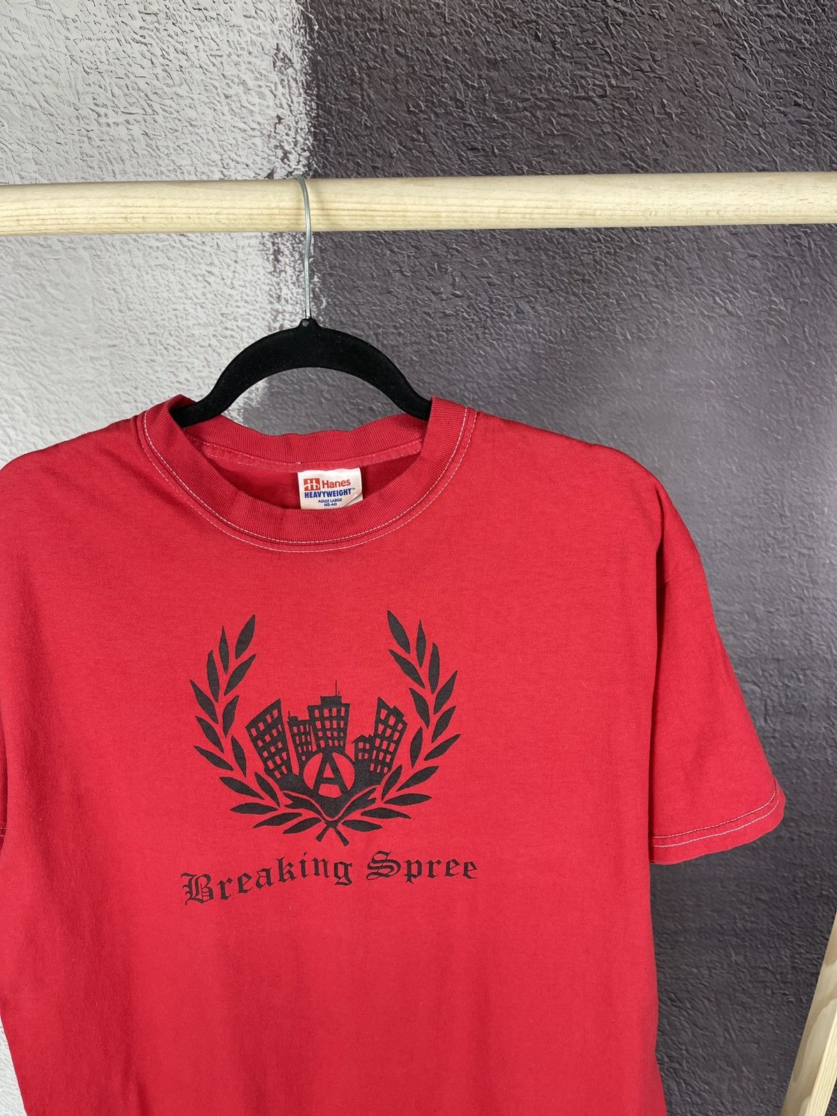 Band Tees Hanes vintage y2k Breaking Spree 2001 hype tee shirt Size US L / EU 52-54 / 3 - 7 Thumbnail