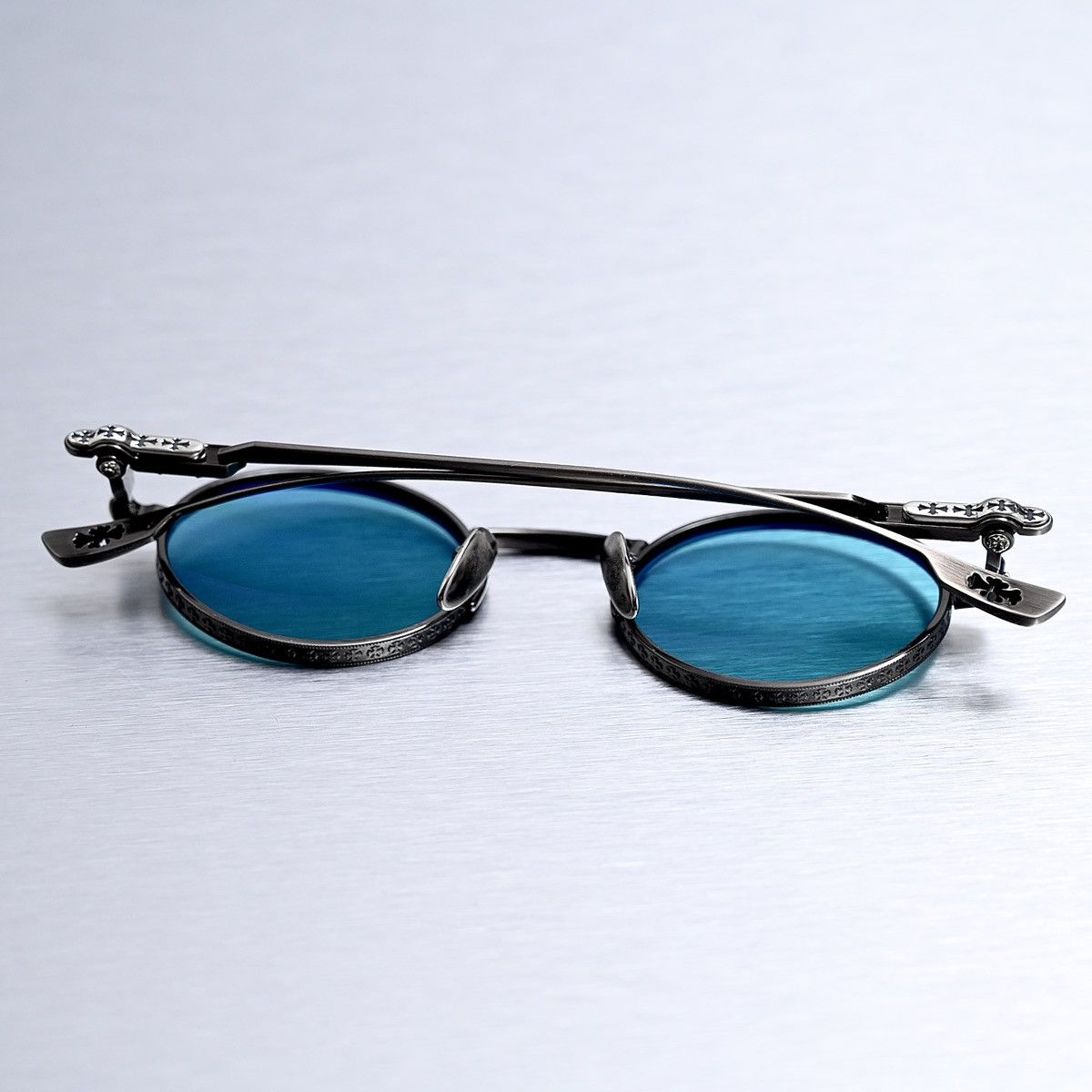 Chrome Hearts CHROME HEARTS HONEY DIPPED PEWTER SUNGLASSES Size ONE SIZE - 9 Thumbnail