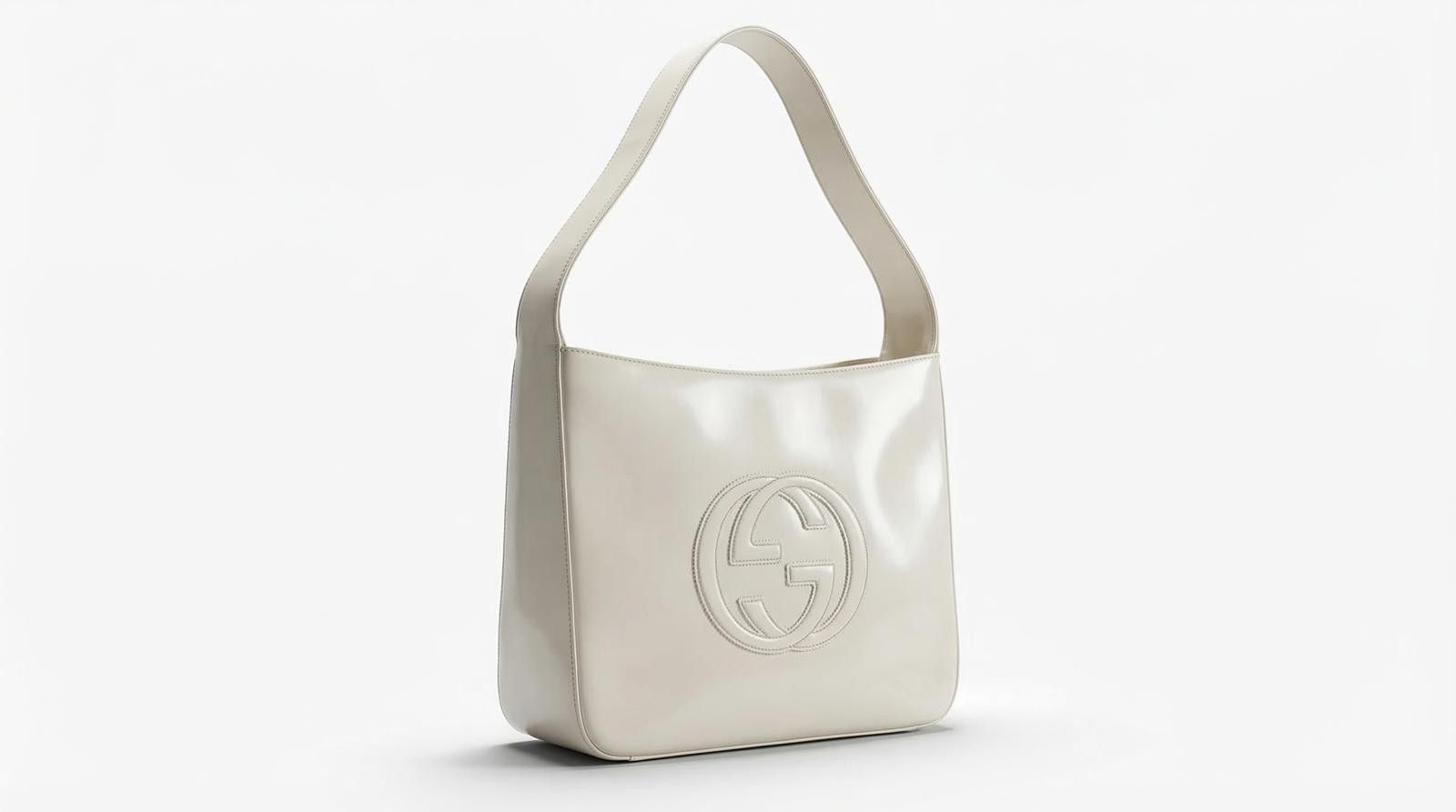 Gucci Gucci - White Leather Shoulder Bag Size ONE SIZE - 1 Thumbnail