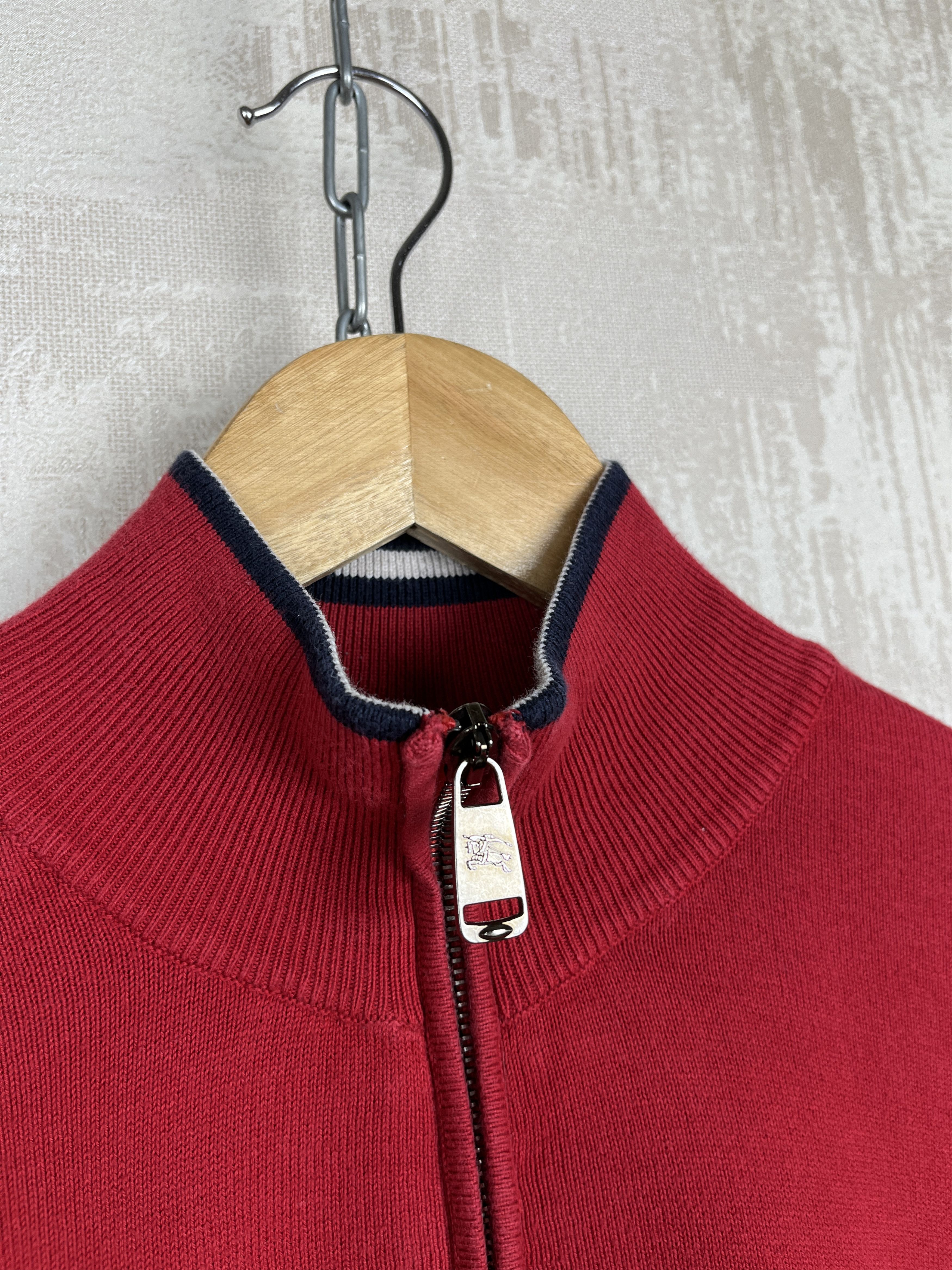 Burberry Burberry London Pullover Cotton Sweater 1/4 Zip Size US L / EU 52-54 / 3 - 6 Thumbnail