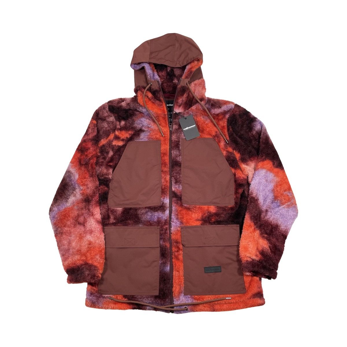 image of The Hundreds Montecito Sherpa Fleece Size L Full Zip Jacket, Men's