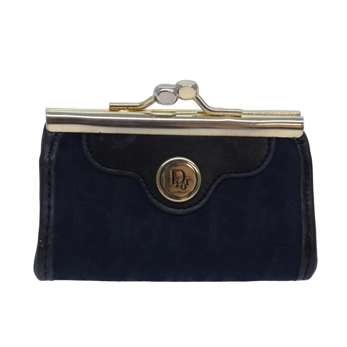 Dior Navy Canvas Wallet (Pre-Owned) Size ONE SIZE - 1 Thumbnail
