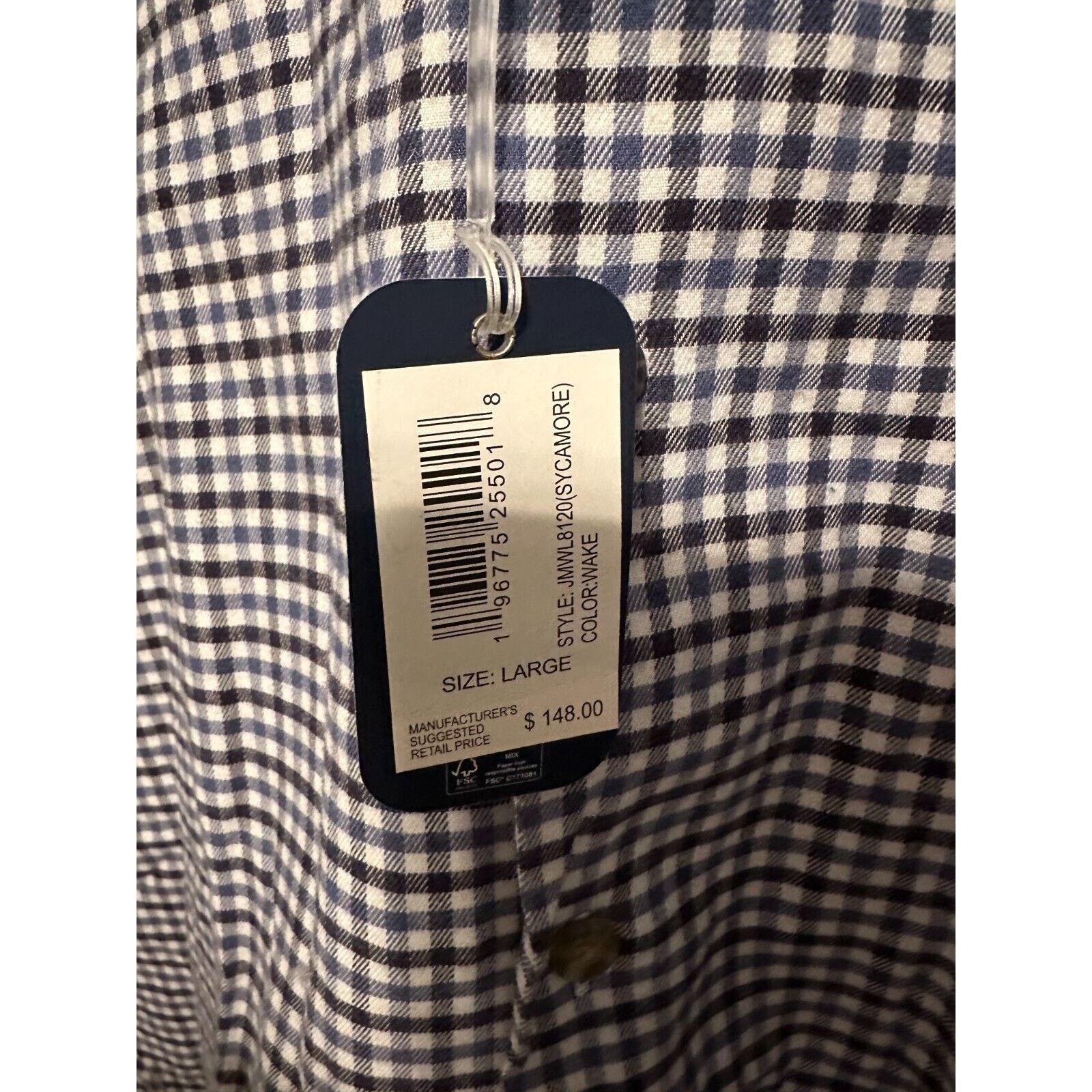 johnnie-O Jonnie-O Classic Fit Checkered Button Down Shirt Size Large Size US L / EU 52-54 / 3 - 4 Thumbnail