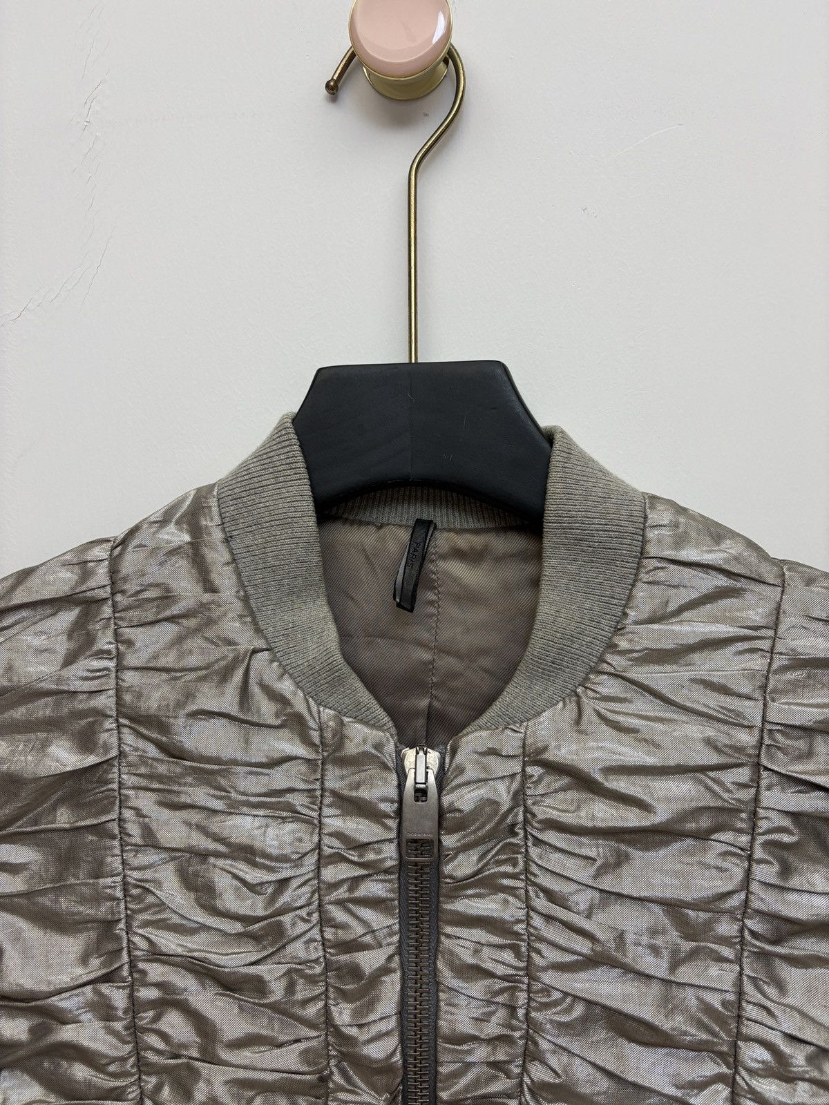Dior Dior 07Ss Show Style Laser Silver Enamel Pleated Thin Jacket Size US S / EU 44-46 / 1 - 4 Thumbnail