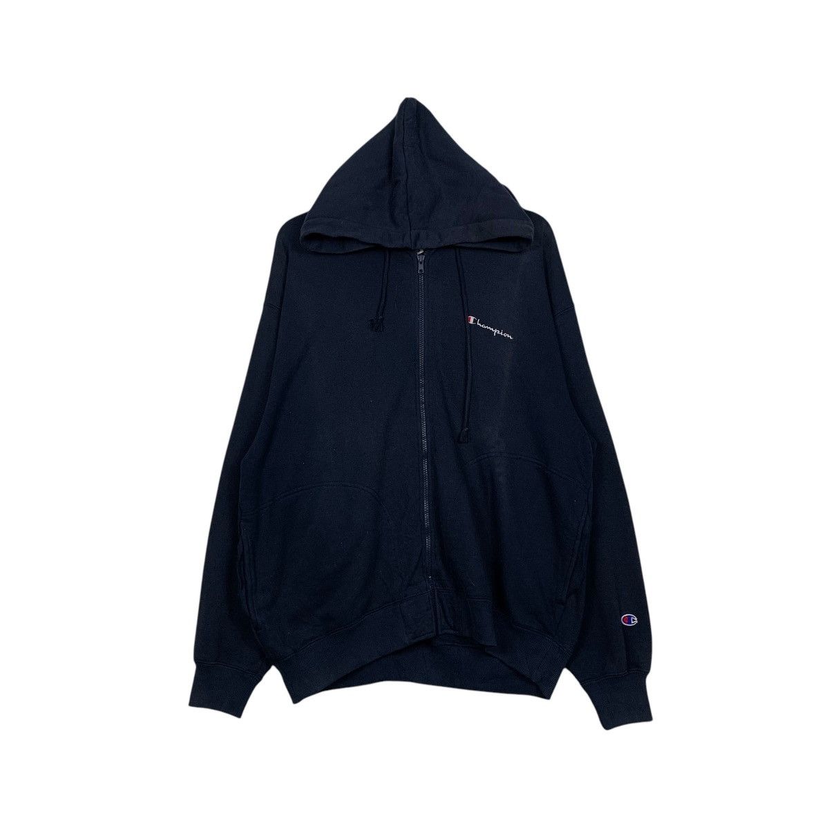 CHAMPION Navy Blue Zipper Hoodies Sweatshirt #1724-C76