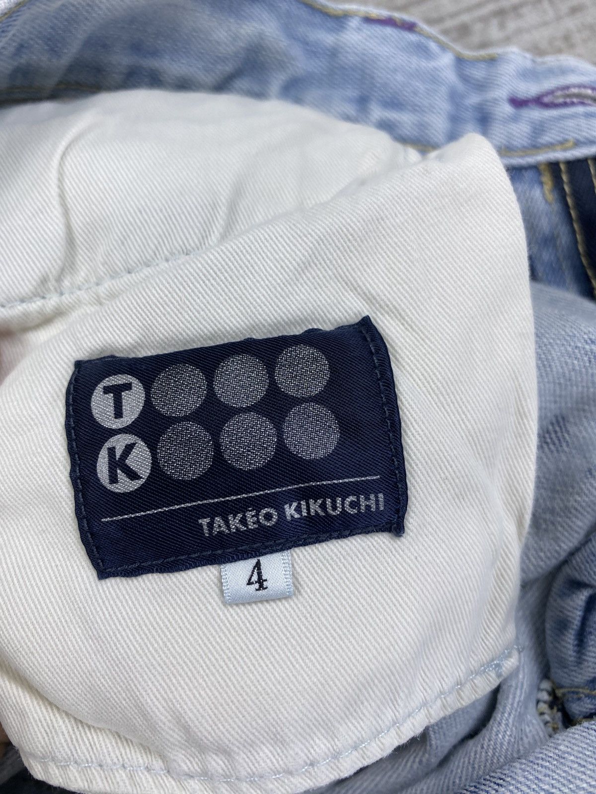 Takeo Kikuchi Vintage Takeo Kikuchi Bleach Splatter Paint Denim Pants Size US 32 / EU 48 - 11 Thumbnail