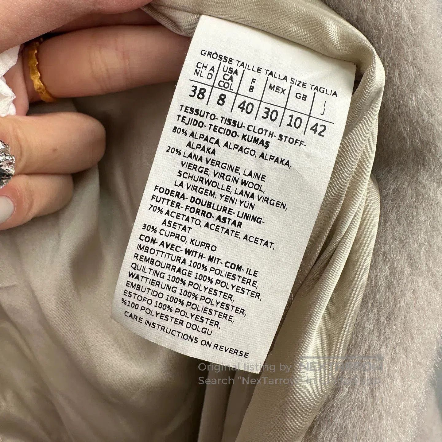 Max Mara MaxMara Railto Coat Size 42 Special Price. Size L / US 10 / IT 46 - 4 Thumbnail