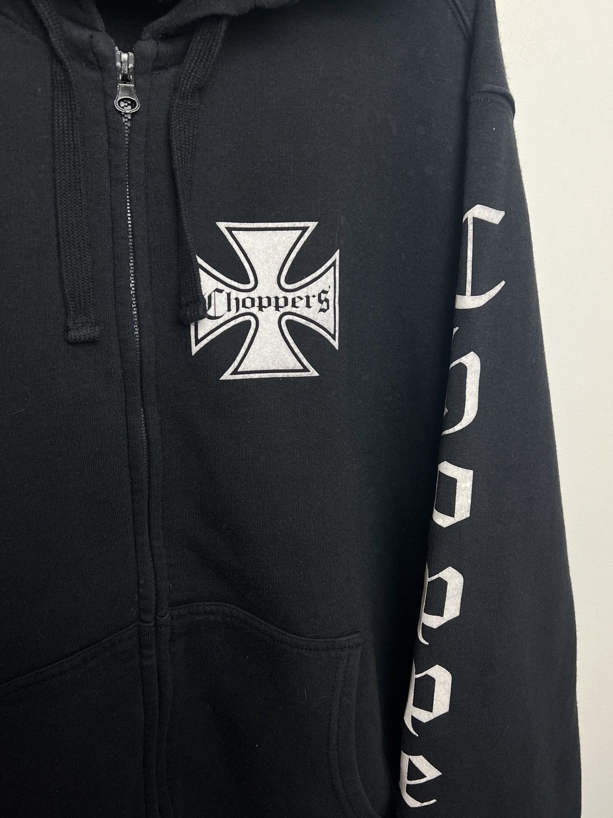 Harley Davidson choppers vintage hoodie l-xl maltese cross Size US L / EU 52-54 / 3 - 3 Thumbnail