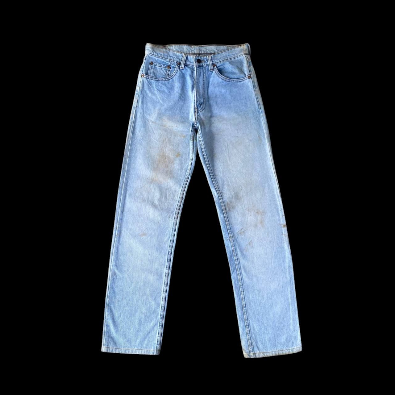 Levi's Vintage Clothing W28" VINTAGE LEVIS 503 YEAR 1989 LIGHTWASH DIRTY GRUNGE JEAN Size US 28 / EU 44 - 2 Thumbnail